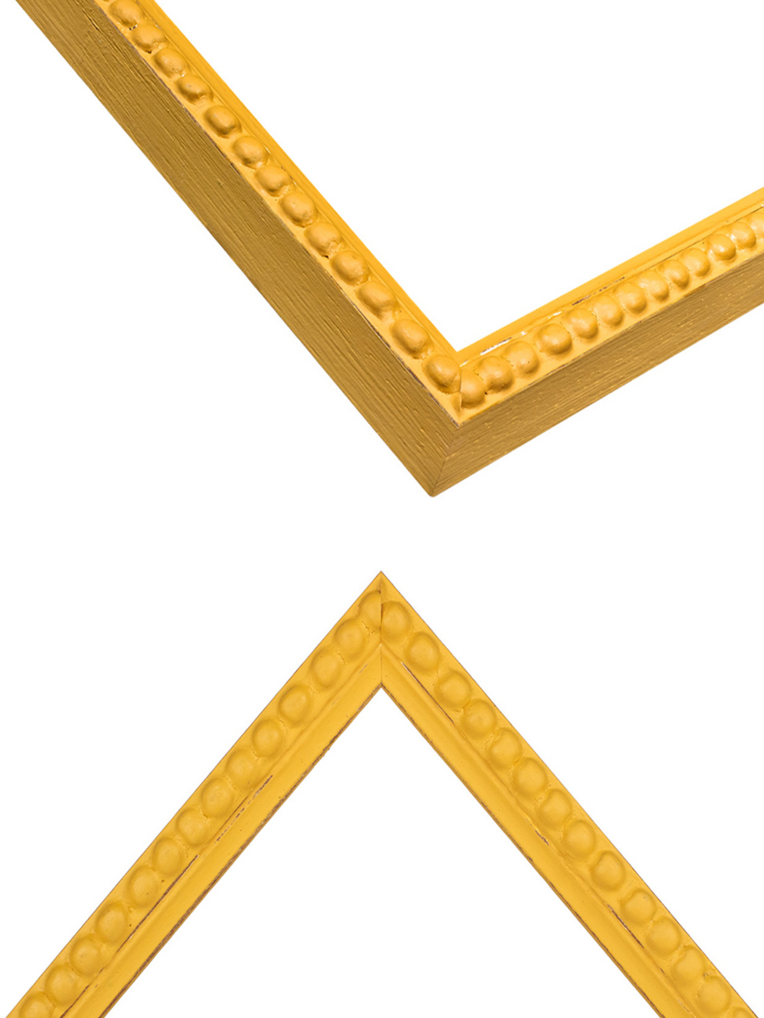 Yellow Bobbin picture frame chevron view