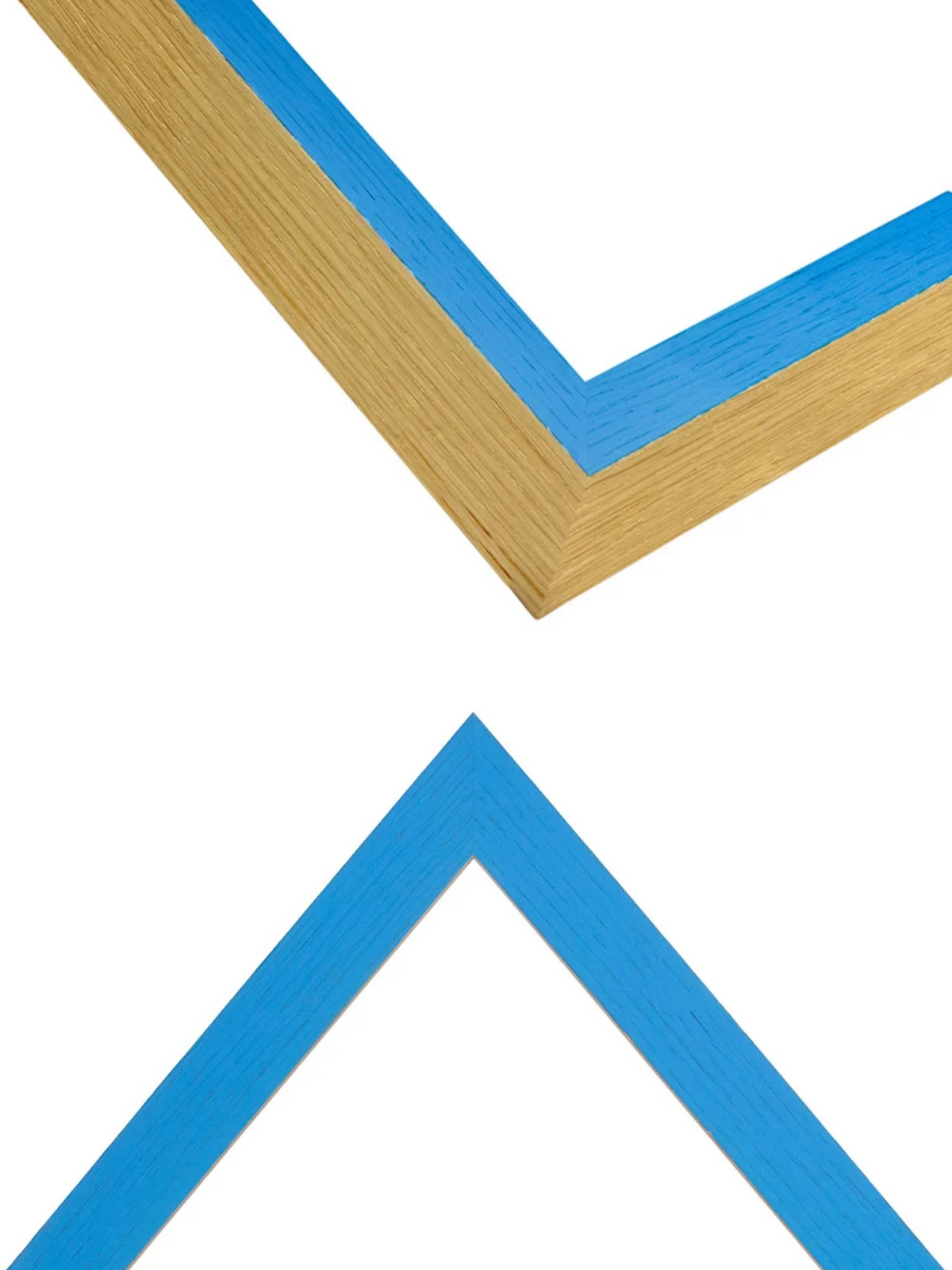 Duo Tone - Sky Blue picture frame chevron view