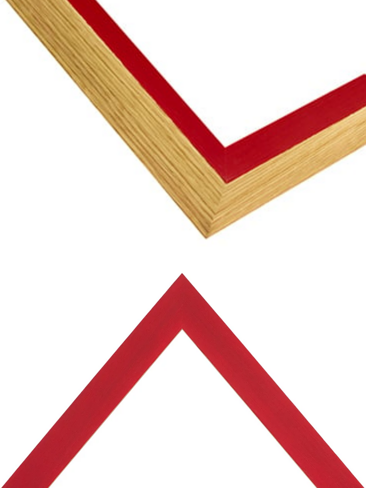 Duo Tone - Cabernet Red picture frame chevron view