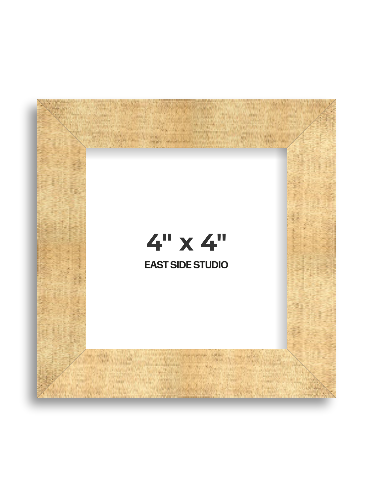 Antique Gold 4" x 4" picture frame