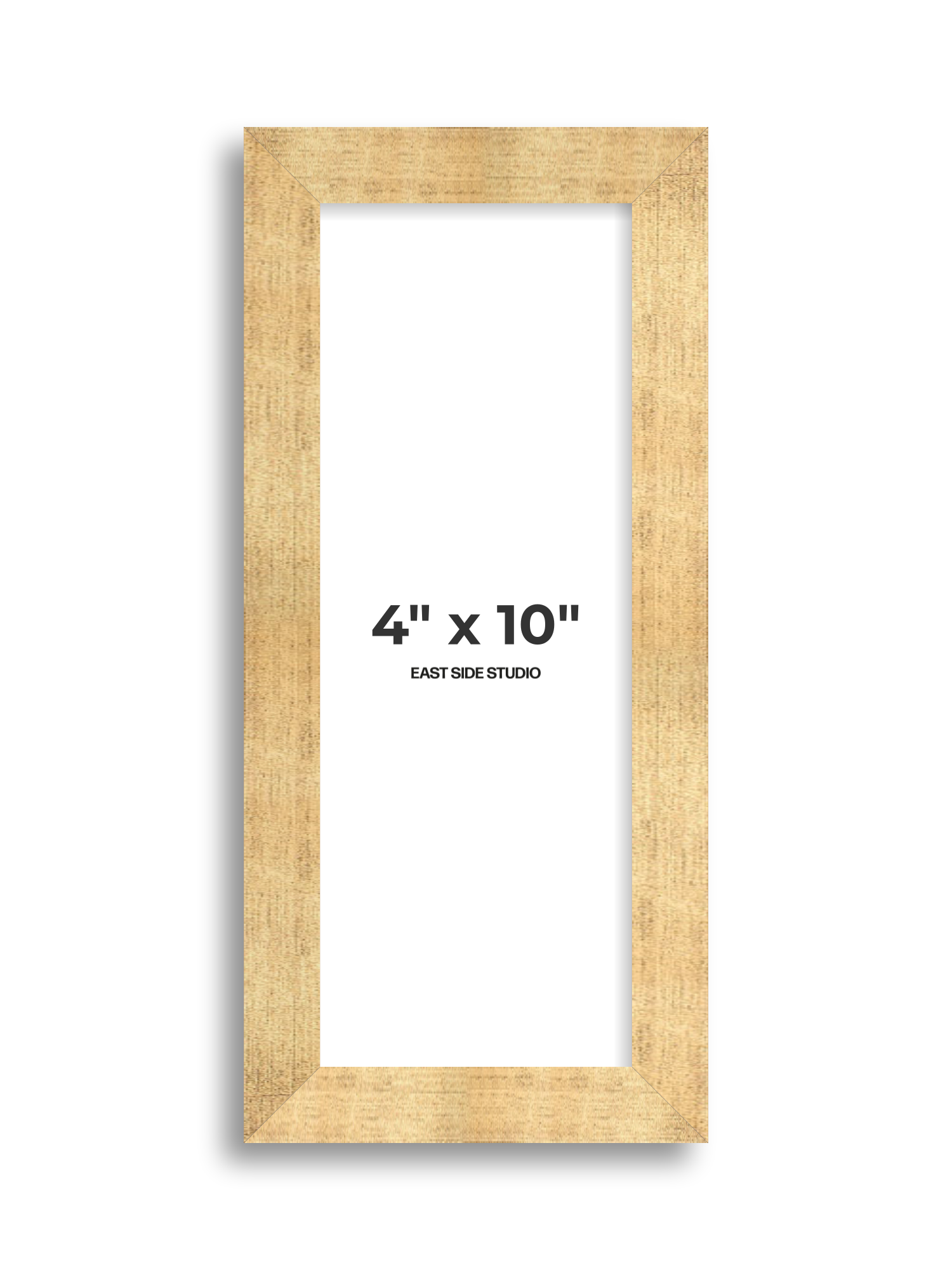 Antique Gold 4" x 10" picture frame