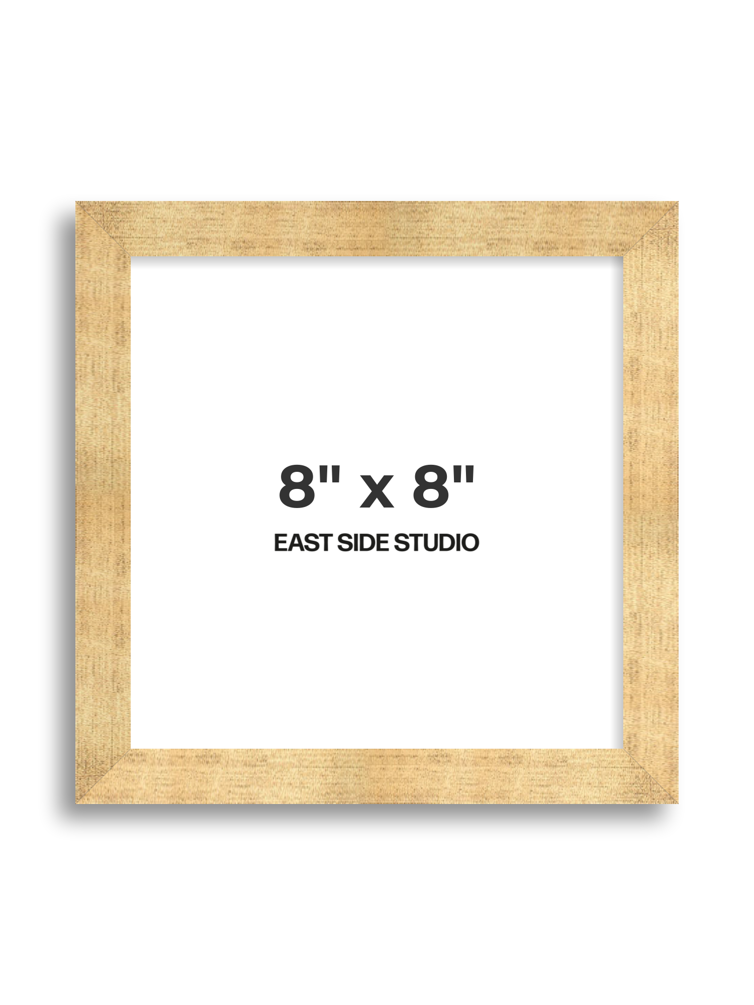 Antique Gold 8" x 8" picture frame