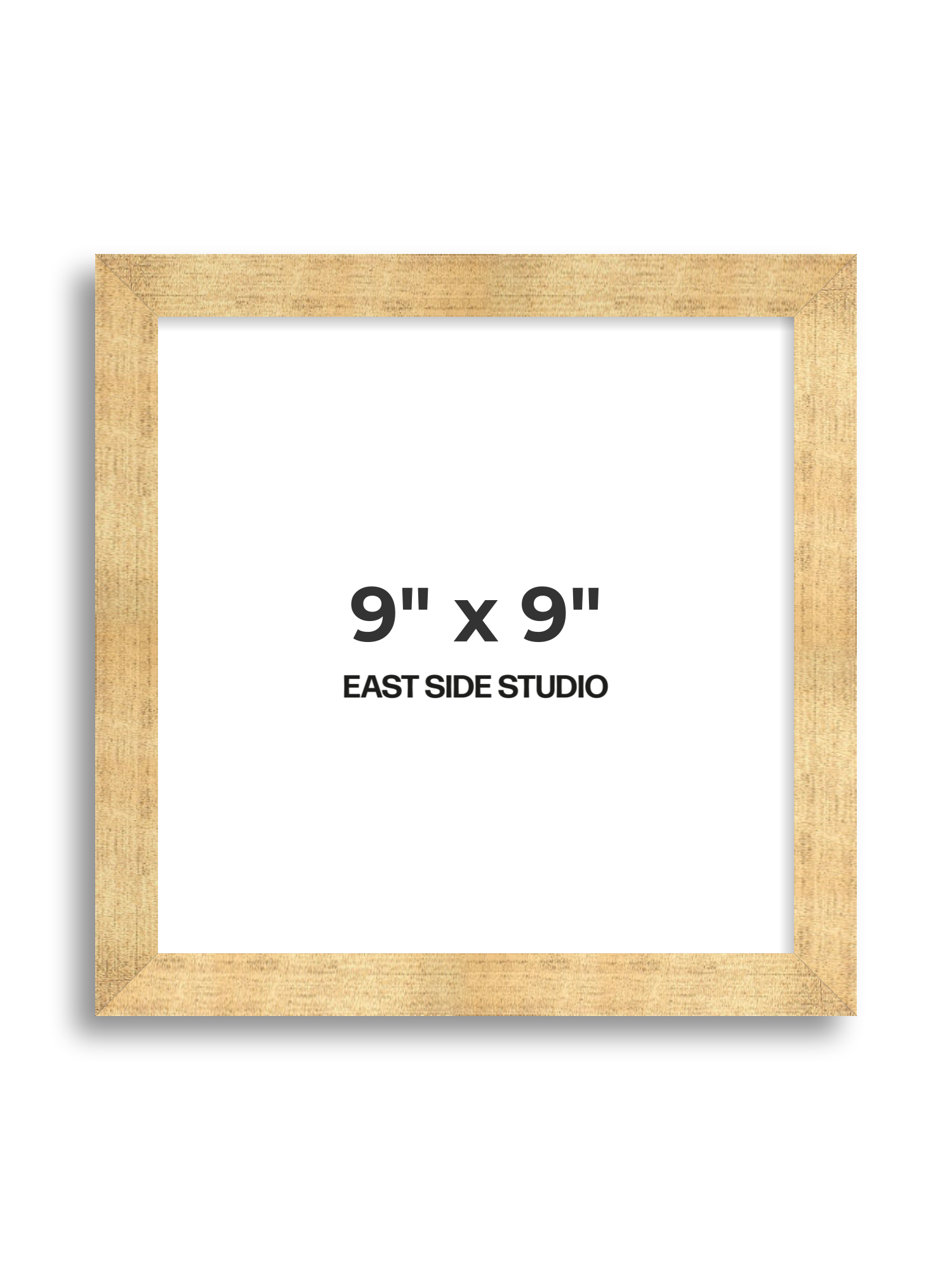 Antique Gold 9" x 9" picture frame