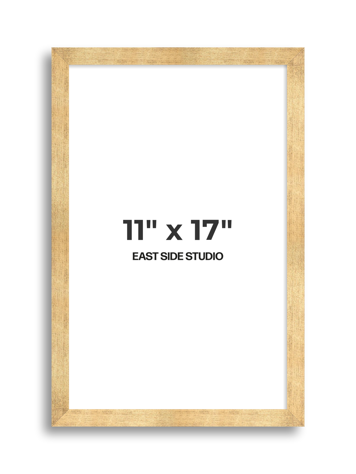 Antique Gold 11" x 17" picture frame