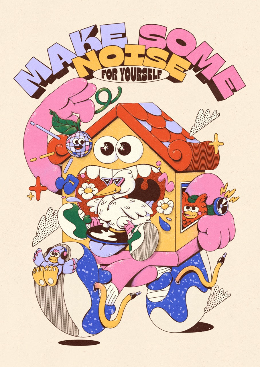 Make Some Noise - Off White - My Sunbeam