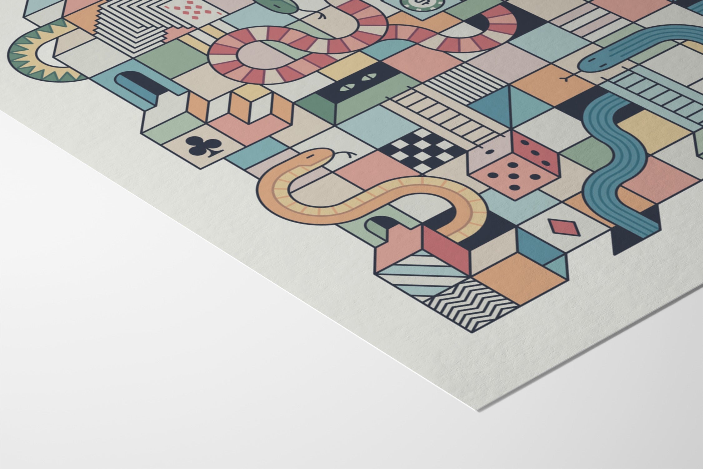 Mental Block 12 - Rick Crane - Fine Art Paper 200gsm |frame=Fine Art Paper 200gsm|