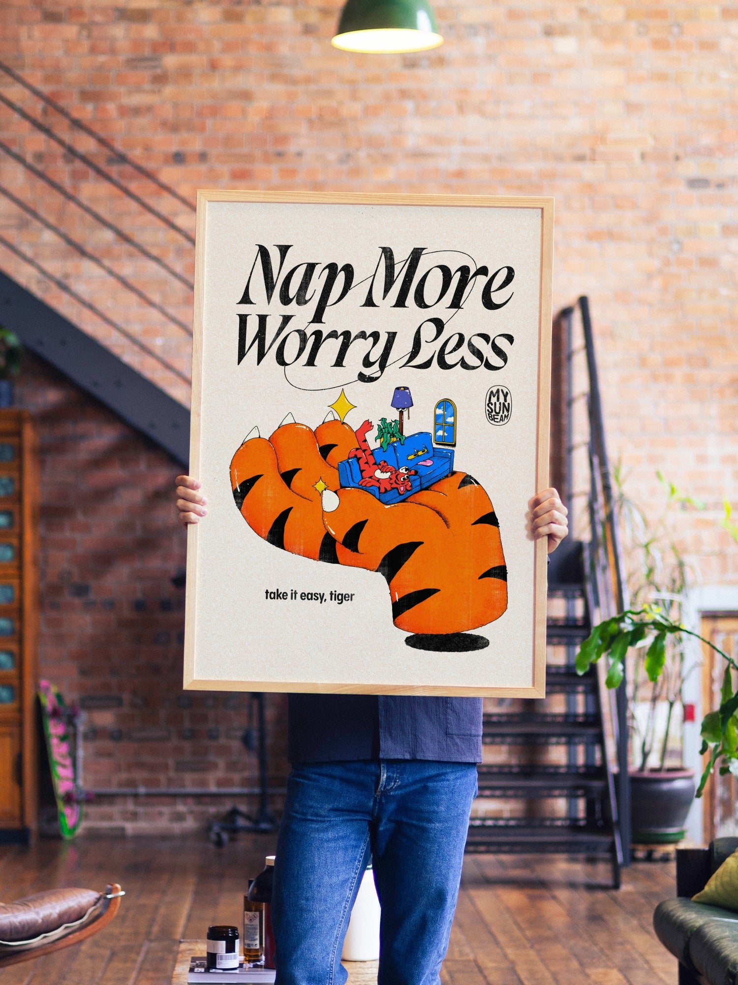 Nap More - My Sunbeam - A1 - Natural Wood Frame |frame=A1 - Natural Wood Frame| |type=lifestyle|