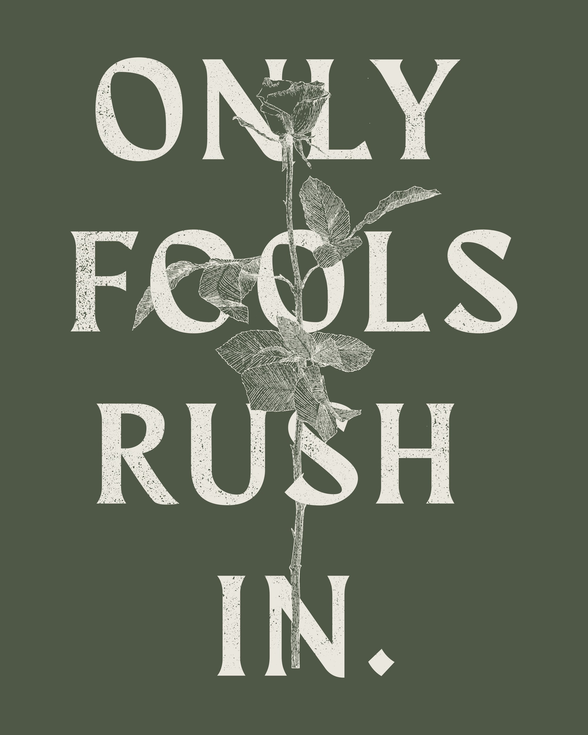 Only Fools Rush In - Olive Green - Diogo Lopes