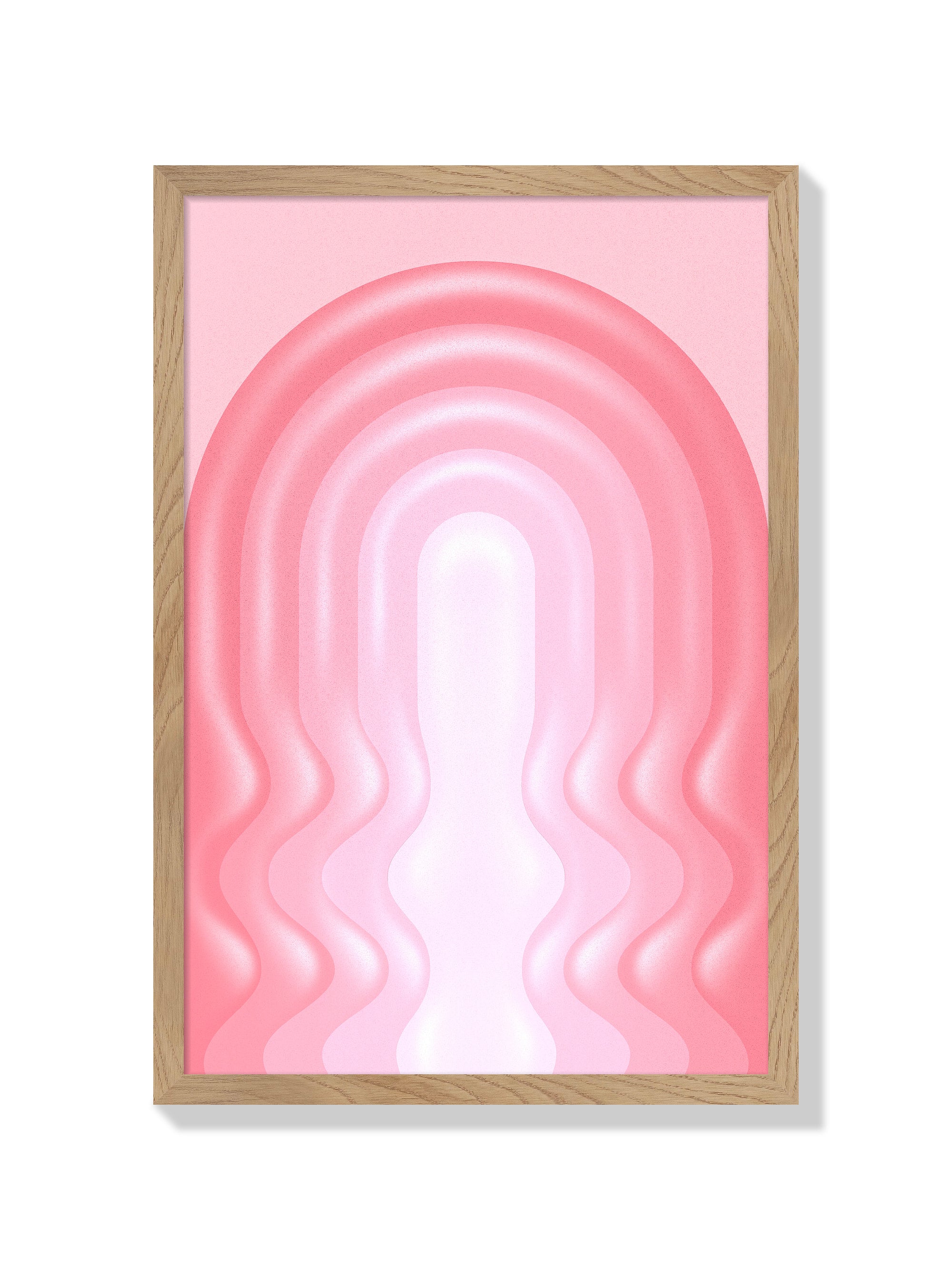 Pink Archway - Fergus Hannant - Natural Frame [Style = Natural Frame] |frame=Natural Frame|