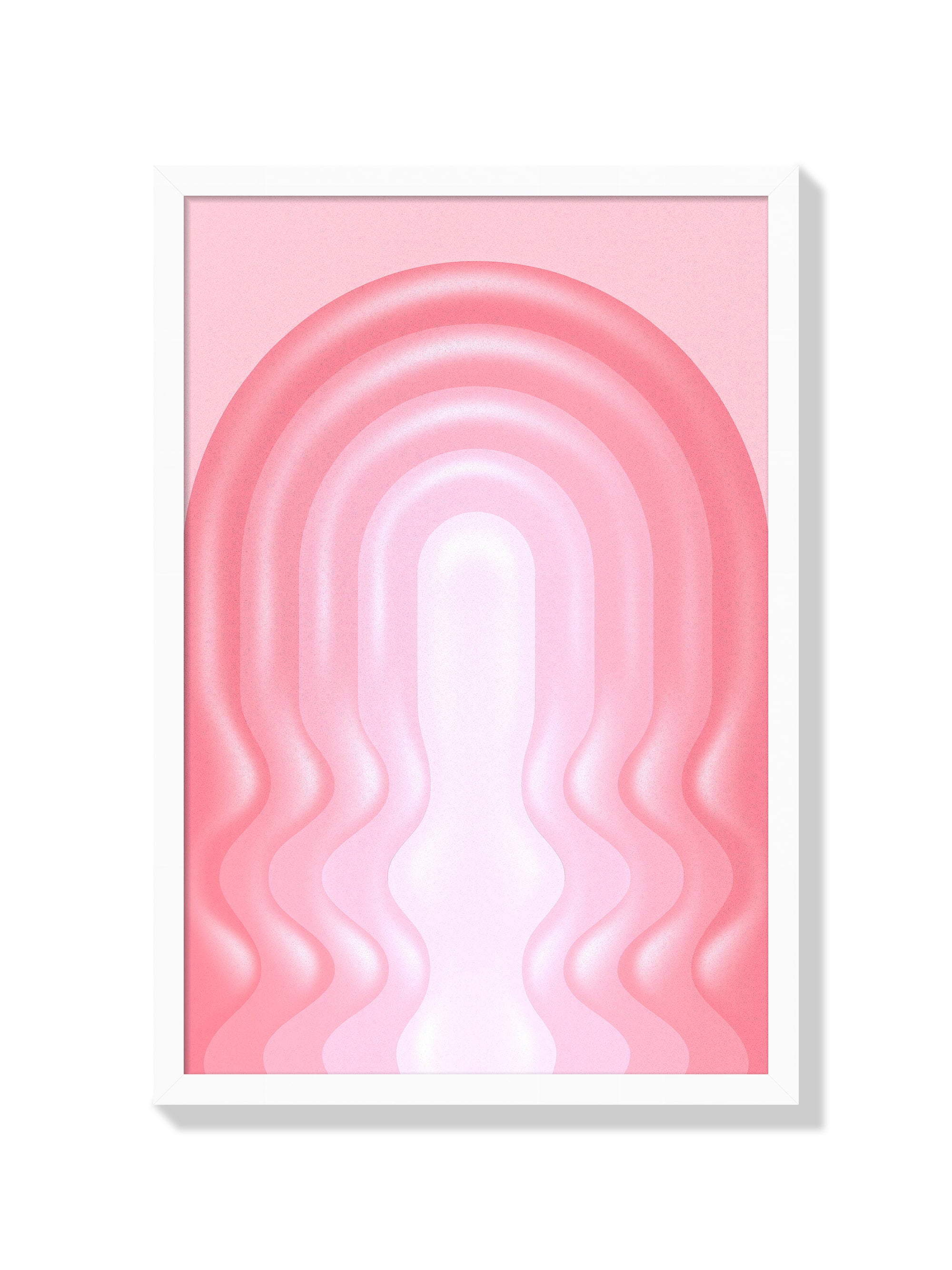 Pink Archway - Fergus Hannant - White Frame [Style = White Frame] |frame=White Frame|