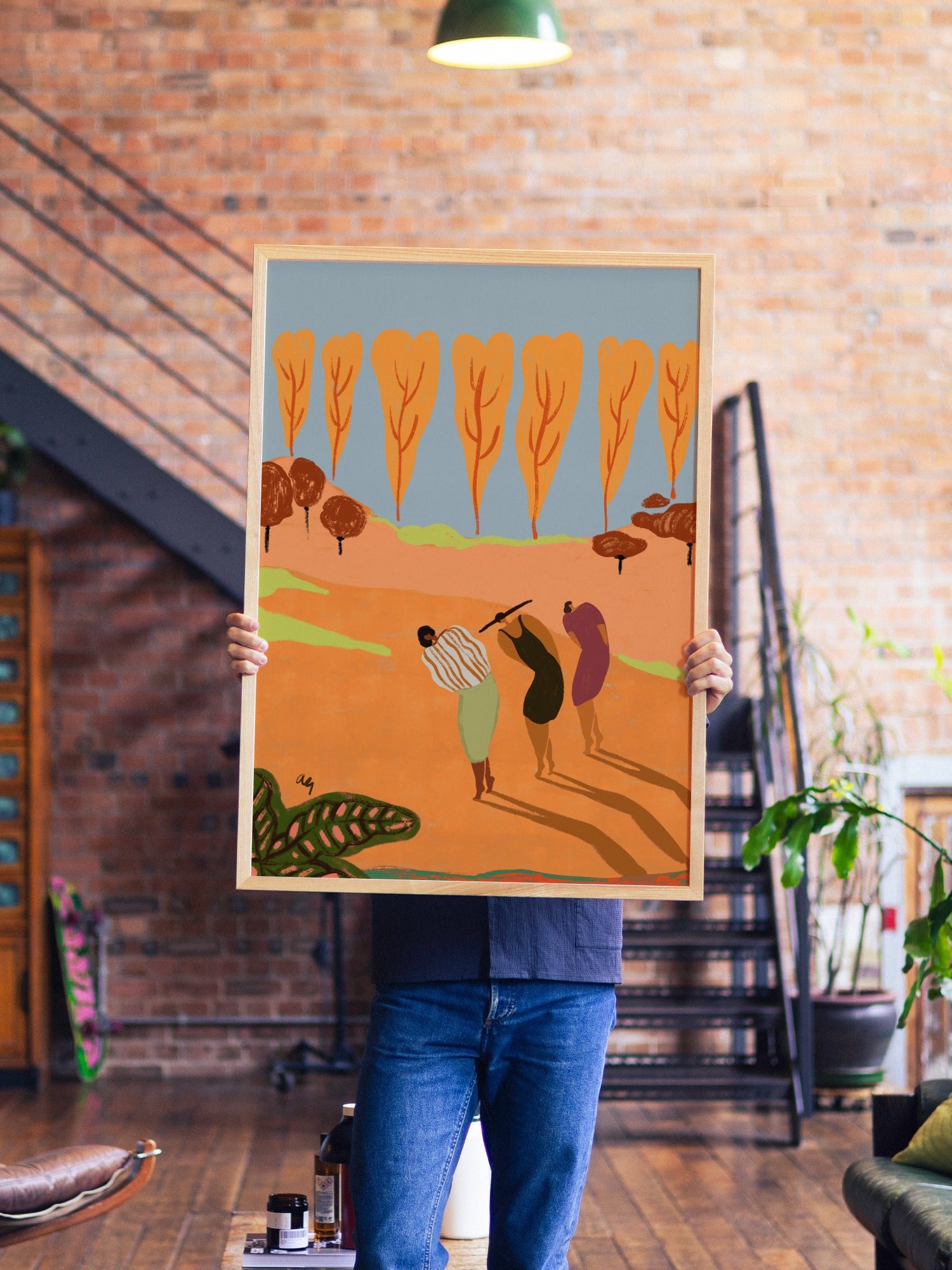 Power Of Three - Arty Guava - A1 - Natural Wood Frame |frame=A1 - Natural Wood Frame| |type=lifestyle|