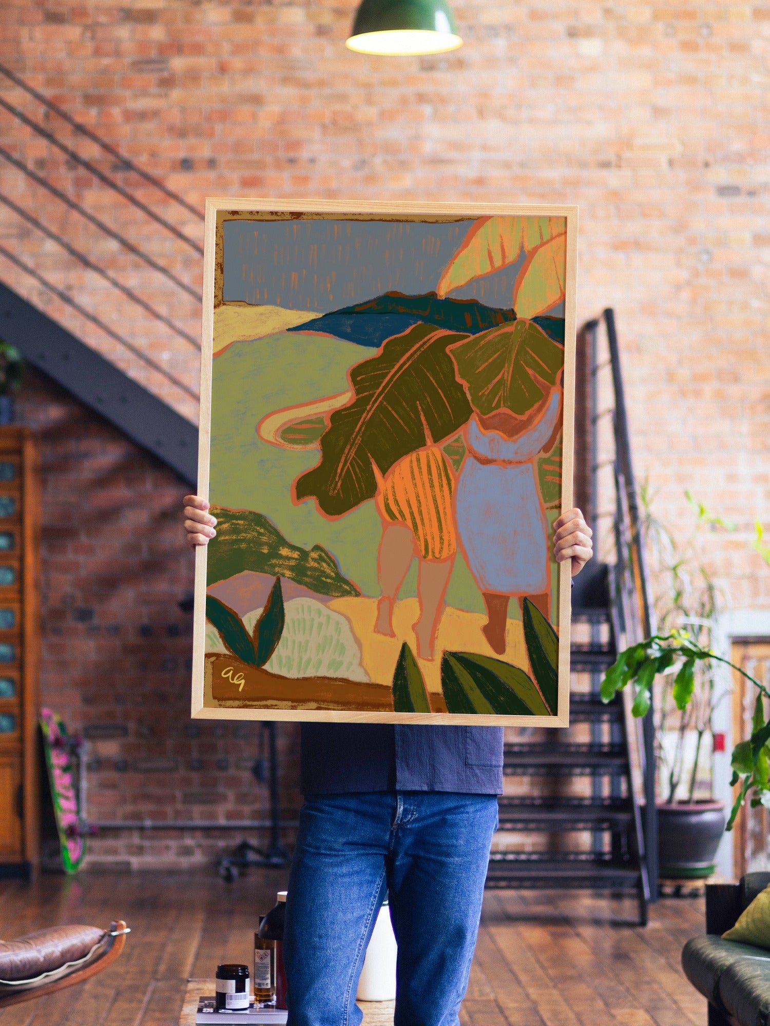 Rain In May - Arty Guava - A1 - Natural Wood Frame |frame=A1 - Natural Wood Frame| |type=lifestyle|