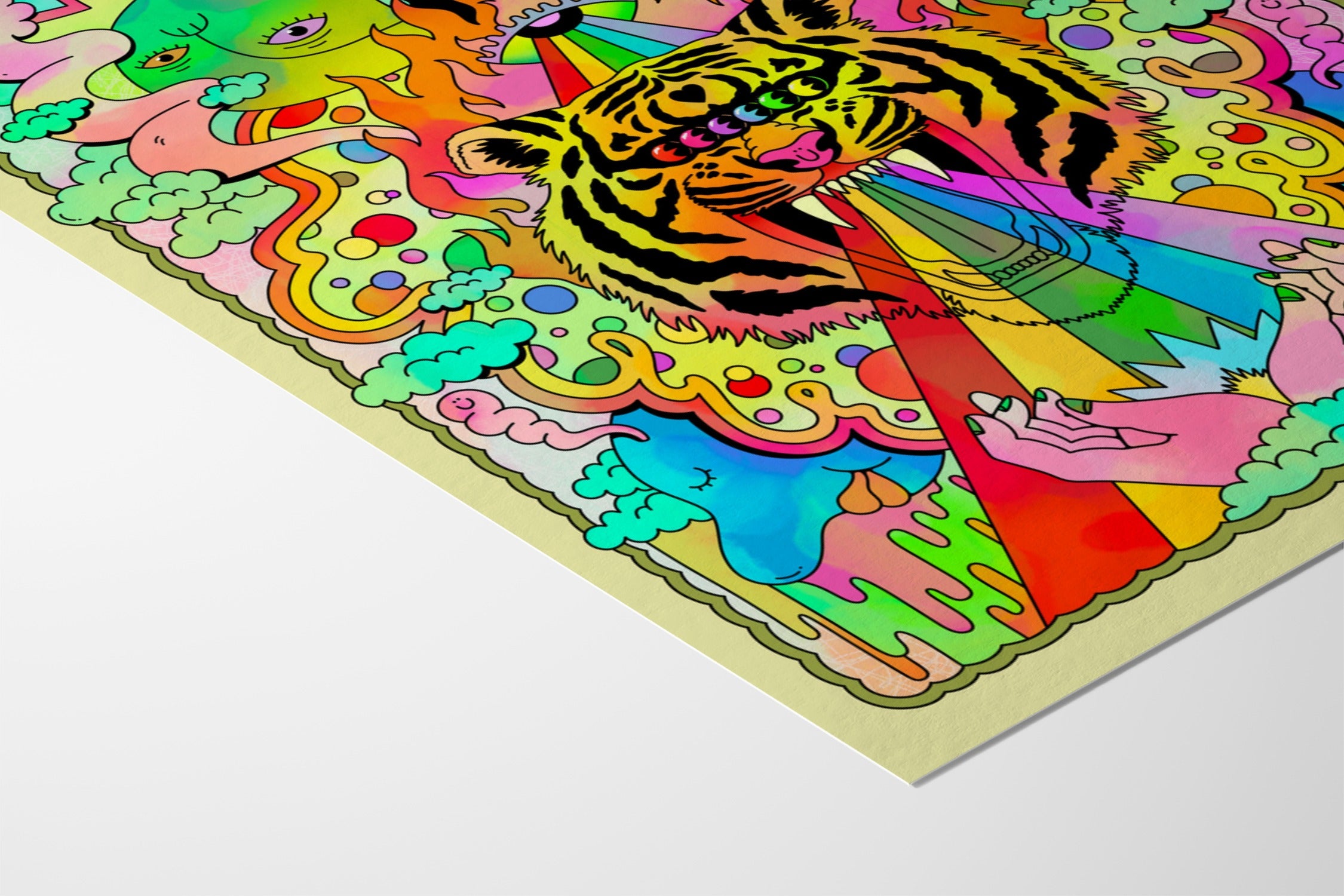 Rainbow Tiger Blood - James Carey - Fine Art Paper 200gsm |frame=Fine Art Paper 200gsm|