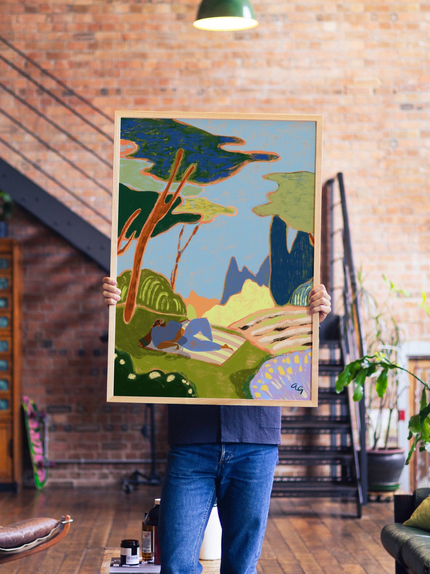 Respire - Arty Guava - A1 - Natural Wood Frame |frame=A1 - Natural Wood Frame| |type=lifestyle|