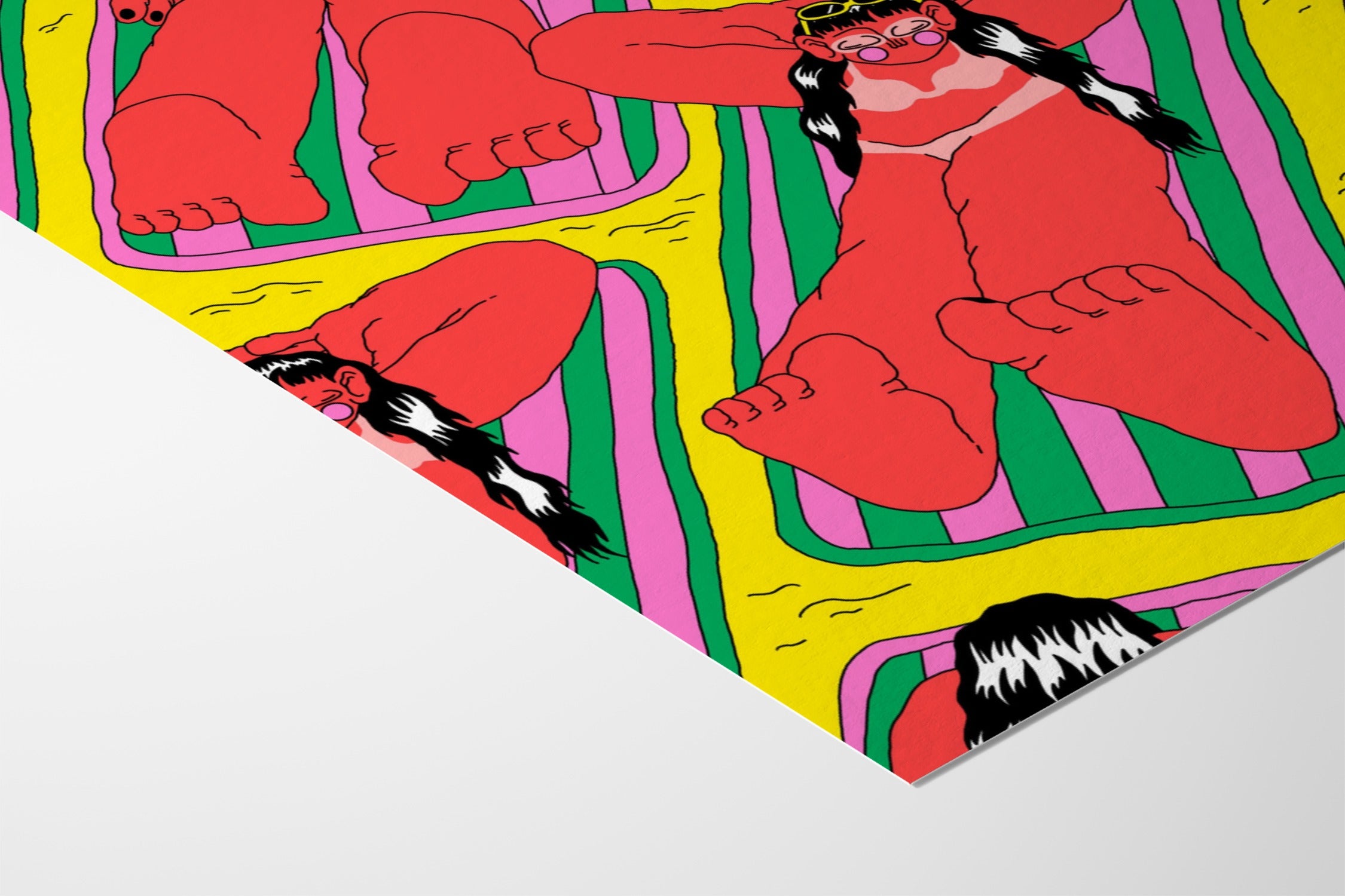 SUNBURN IN MIAMI - Justine Jossart - Fine Art Paper 200gsm |frame=Fine Art Paper 200gsm|