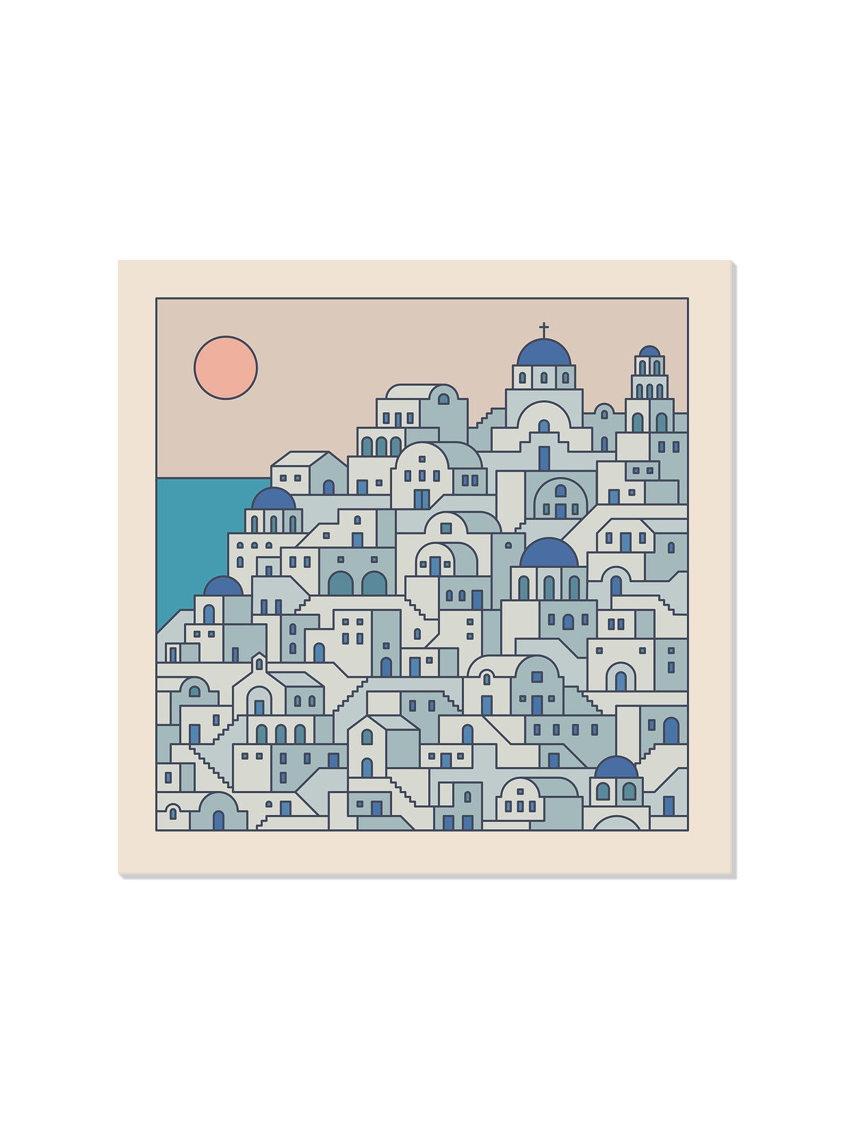 Settlements 02 – Santorini, Greece - Rick Crane - Unframed [Style = Unframed] |frame=Unframed|