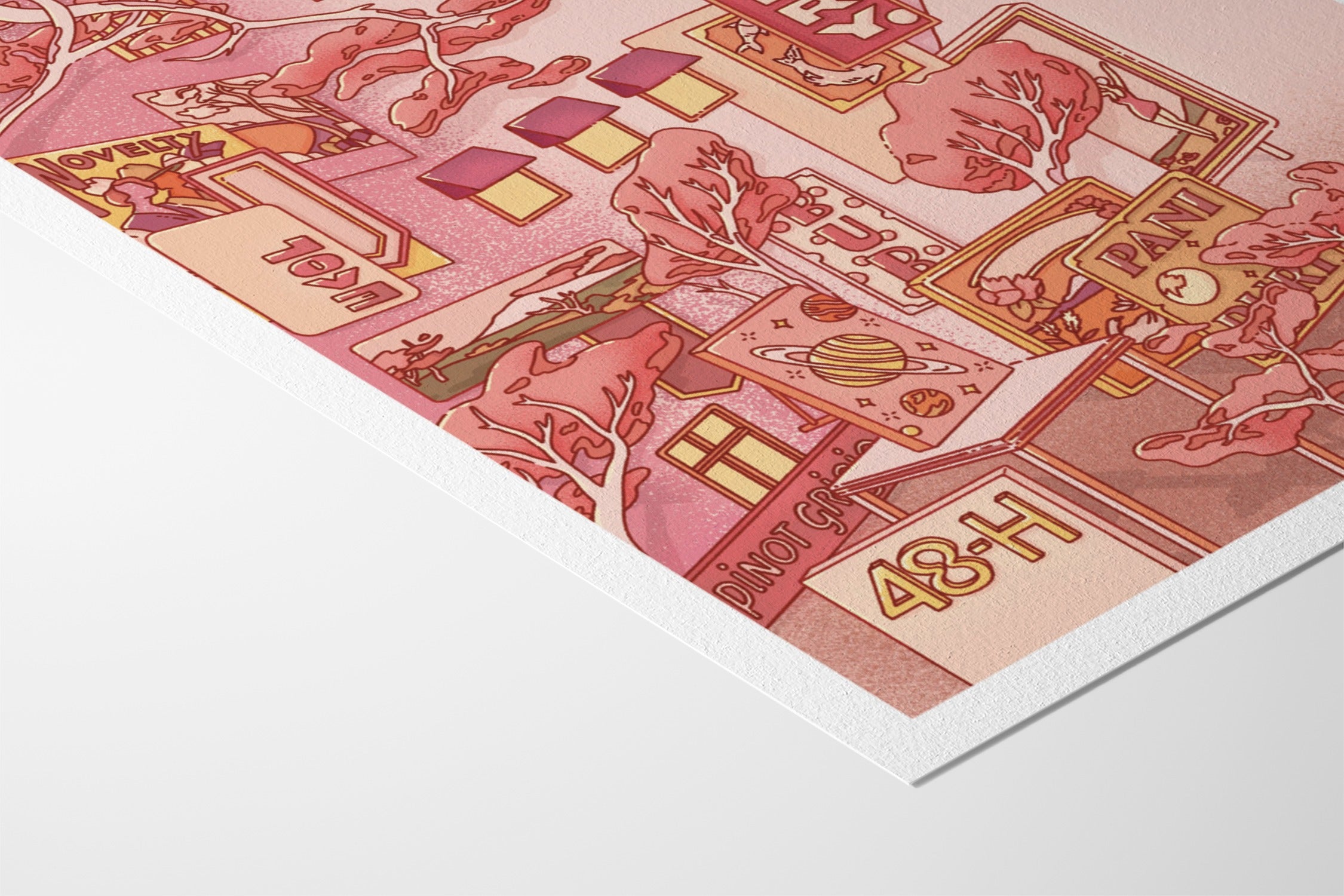 Sunset - Forest of Consumables I - Laurenleely - Hahnemuhle German Etching 310gsm |frame=Hahnemuhle German Etching 310gsm|