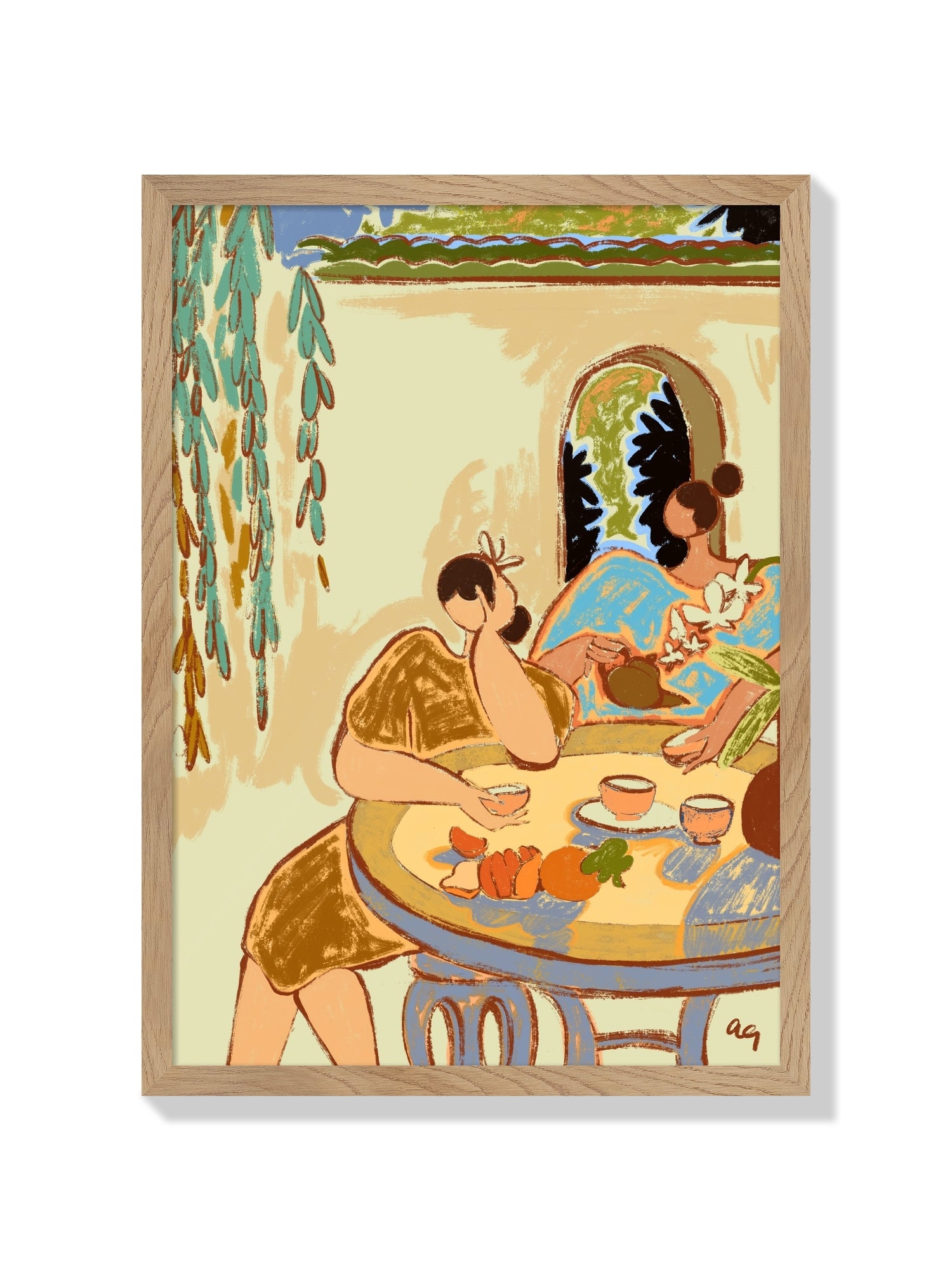 Tea Ceremony - Arty Guava - Natural Frame |frame=Natural Frame|