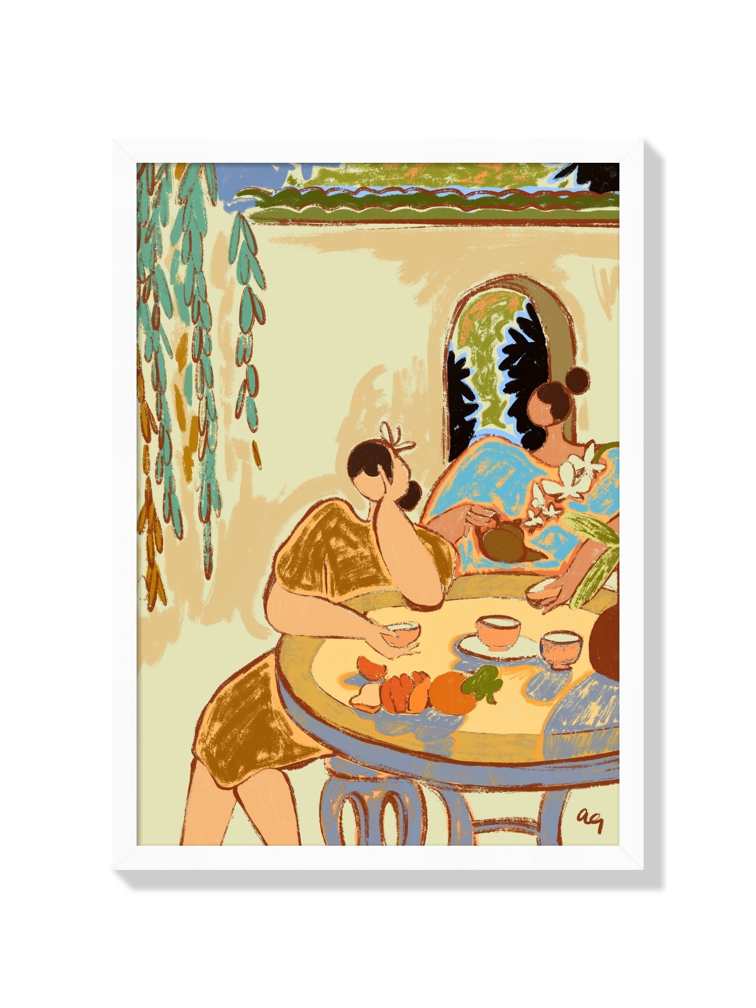 Tea Ceremony - Arty Guava - White Frame |frame=White Frame|