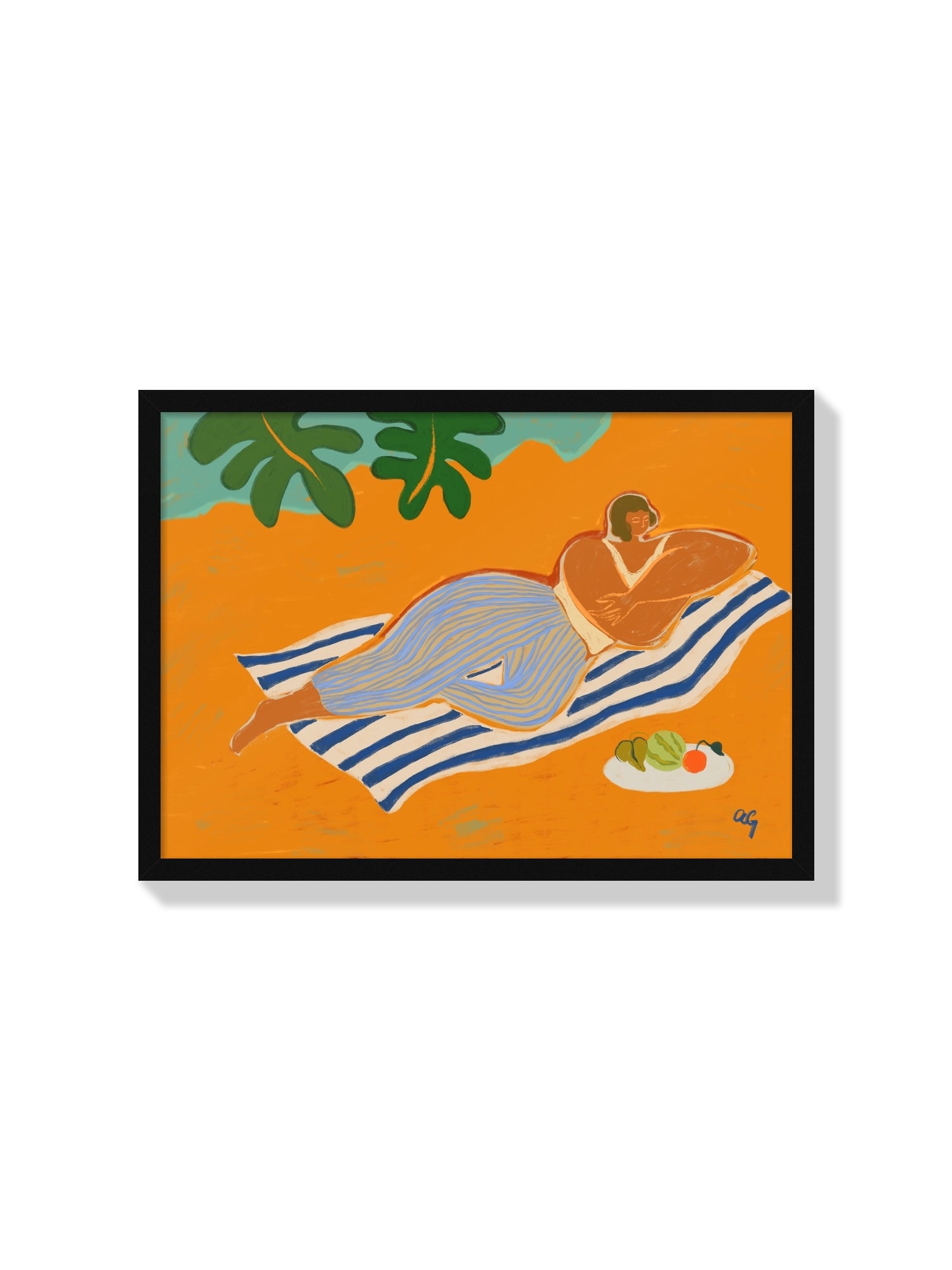 The Day At The Beach - Arty Guava - Black Frame |frame=Black Frame|