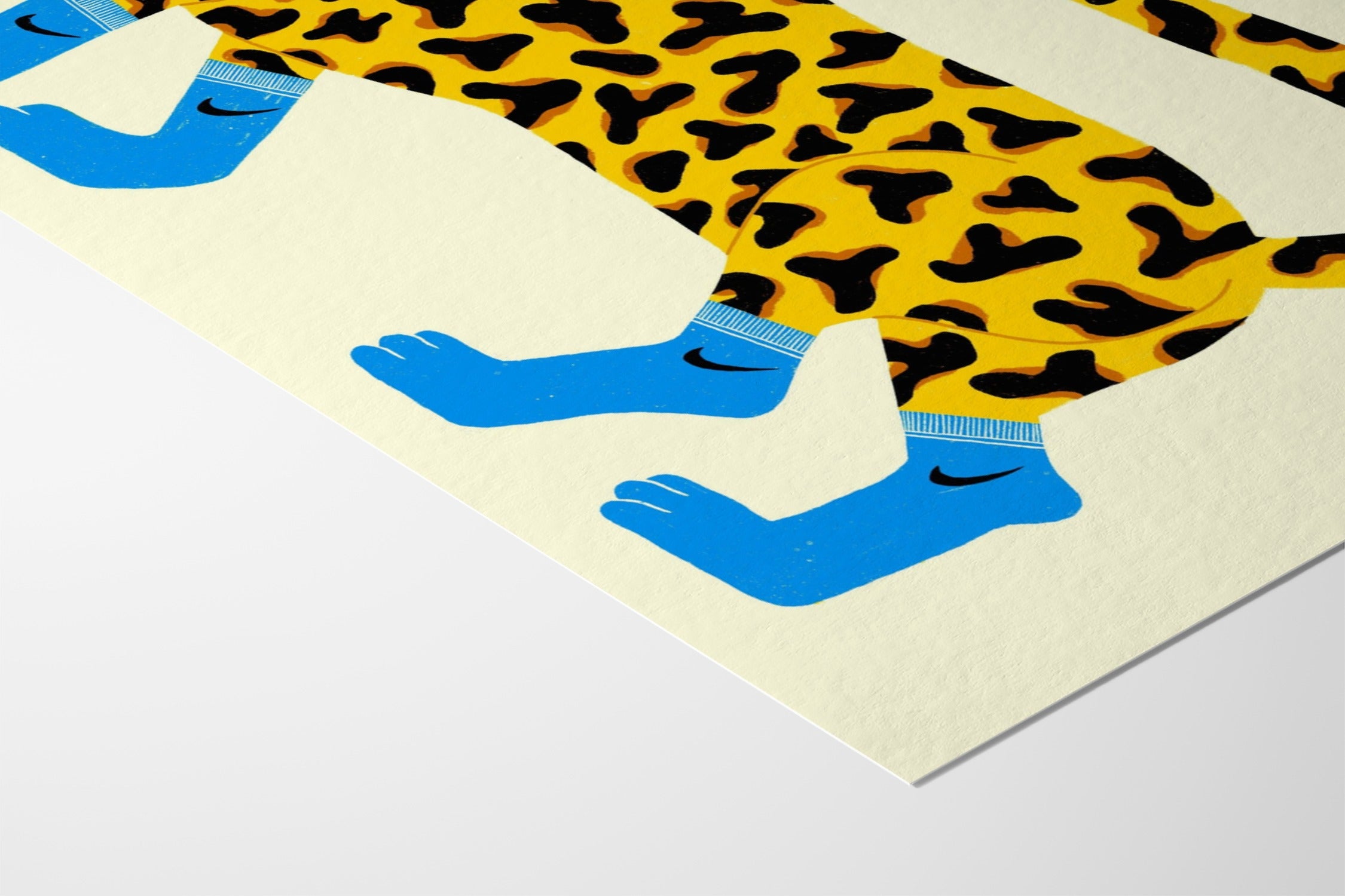 Tigre à Chaussettes - Petrouchkaka - Fine Art Paper 200gsm |frame=Fine Art Paper 200gsm|