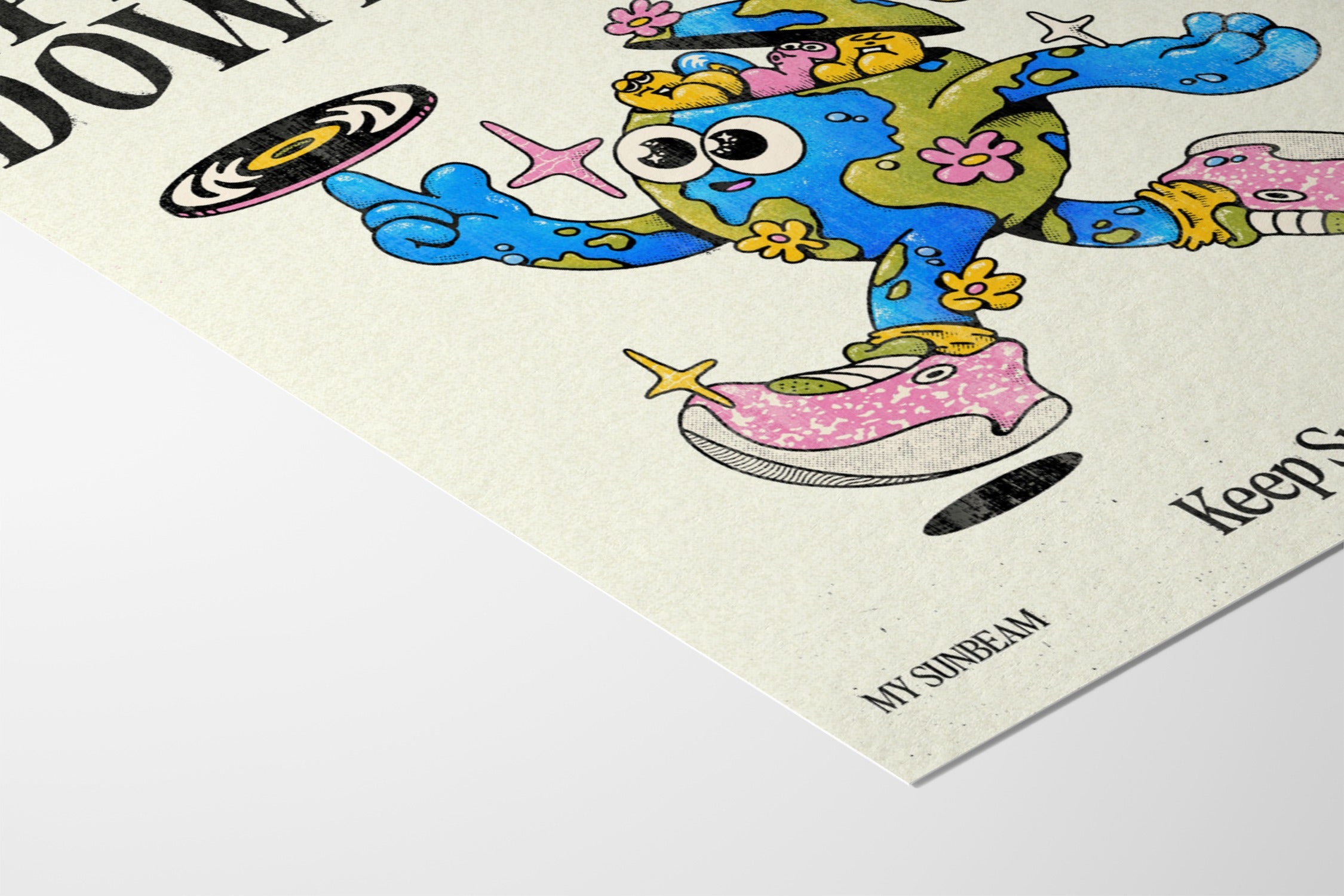 Upbeats & Downbeats - Off White - My Sunbeam - Fine Art Paper 200gsm |frame=Fine Art Paper 200gsm|