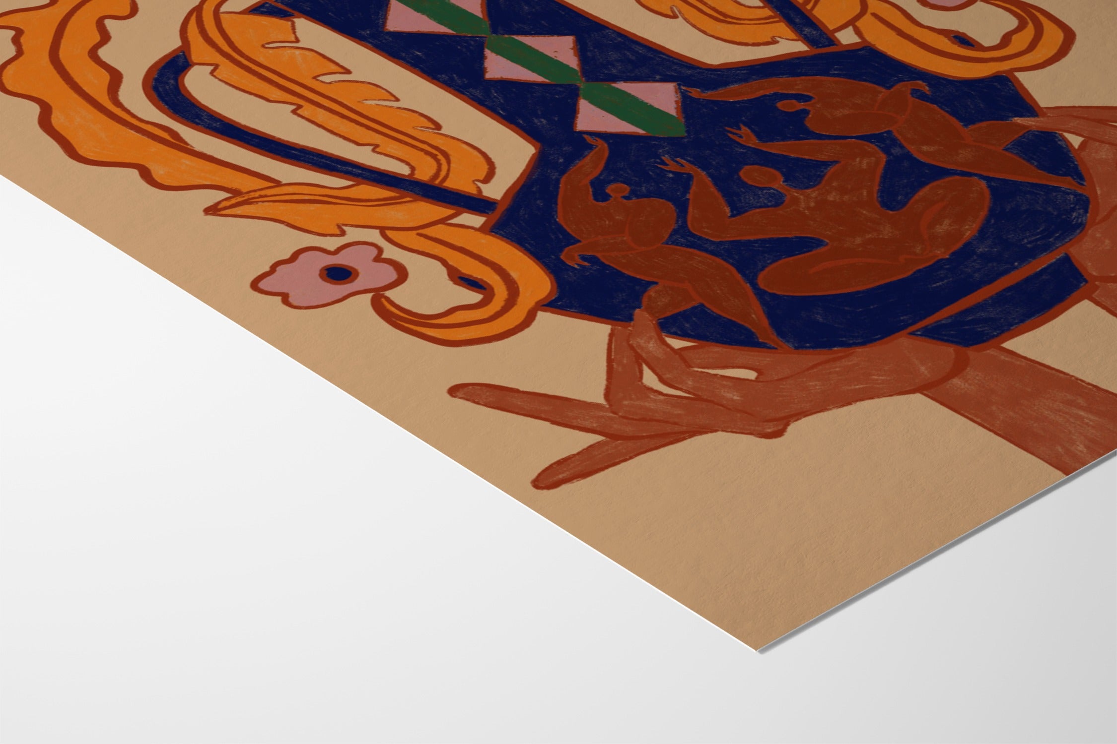 Vase Collection Blossom - Arty Guava - Fine Art Paper 200gsm |frame=Fine Art Paper 200gsm|