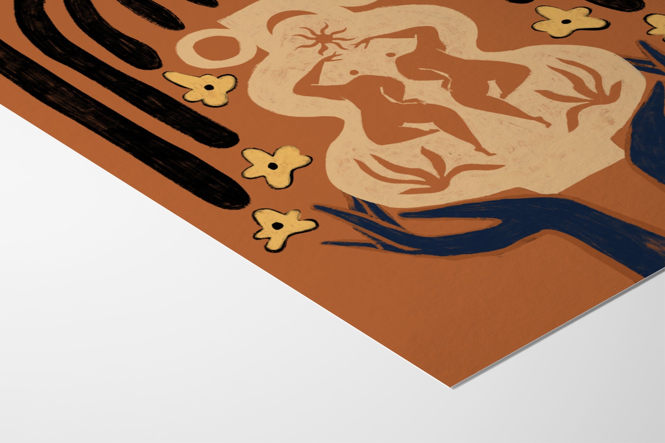 Vase Collection Sun & Moon - Arty Guava - Fine Art Paper 200gsm |frame=Fine Art Paper 200gsm|