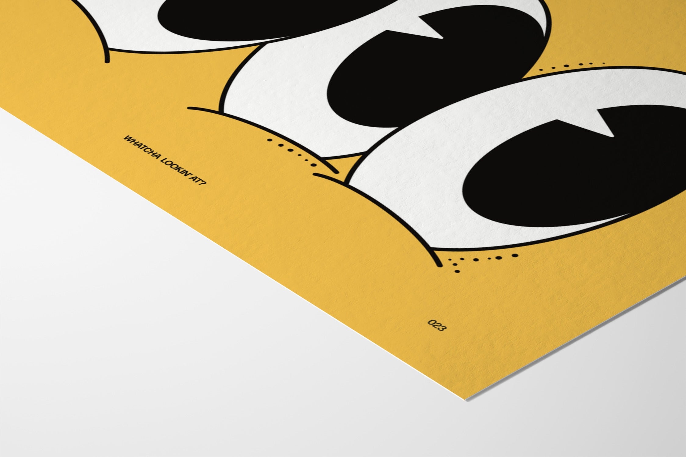 Watcha Lookin' At? - Tangerine - Fine Art Paper 200gsm |frame=Fine Art Paper 200gsm|