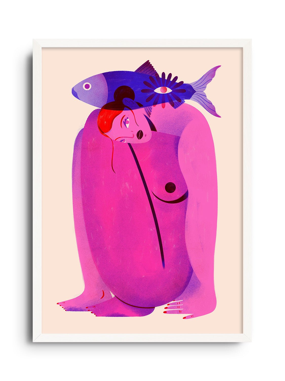 A Fish on the Back - Erika Lourenço - East Side Studio - Art Prints