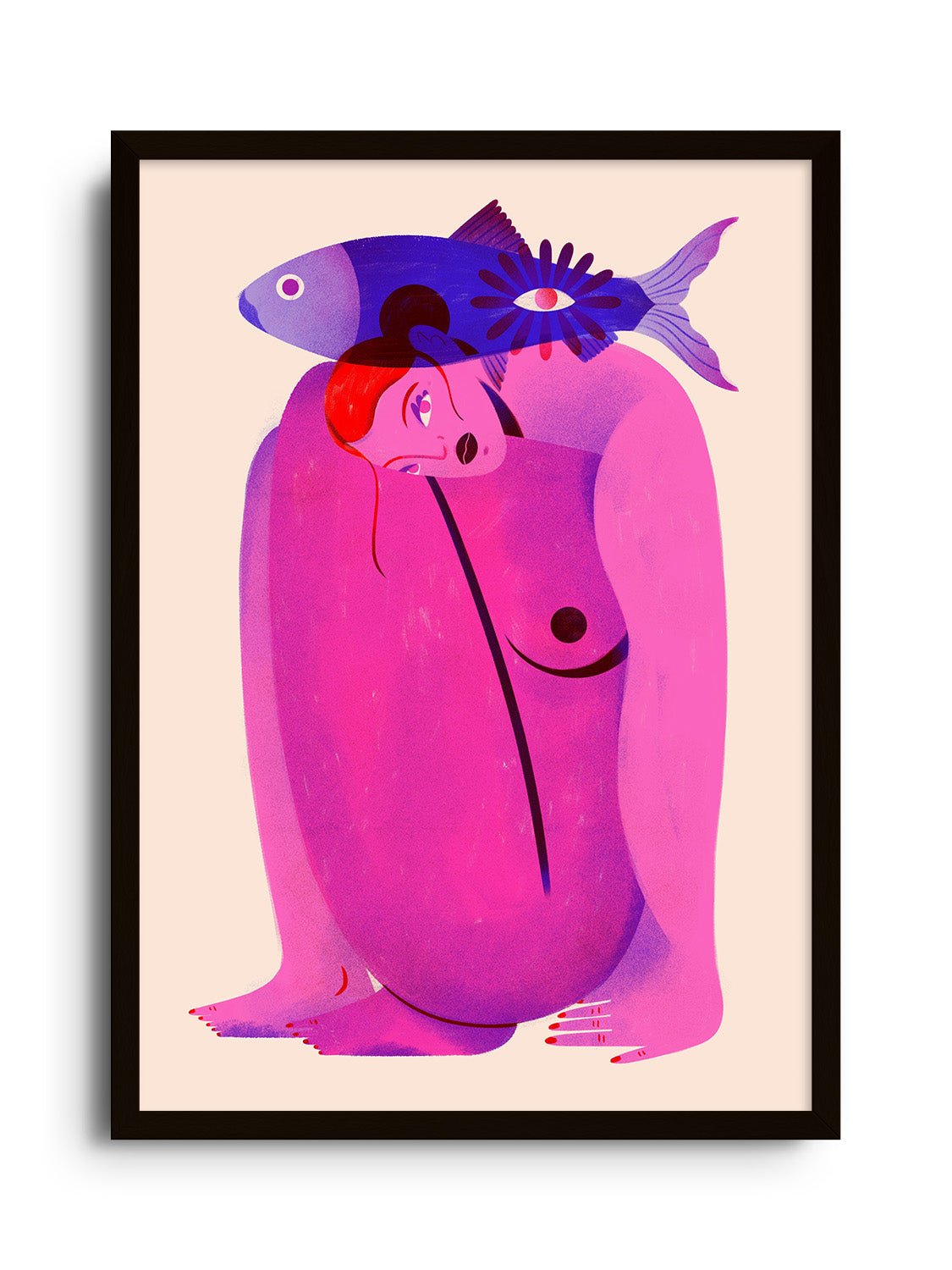 A Fish on the Back - Erika Lourenço - East Side Studio - Art Prints