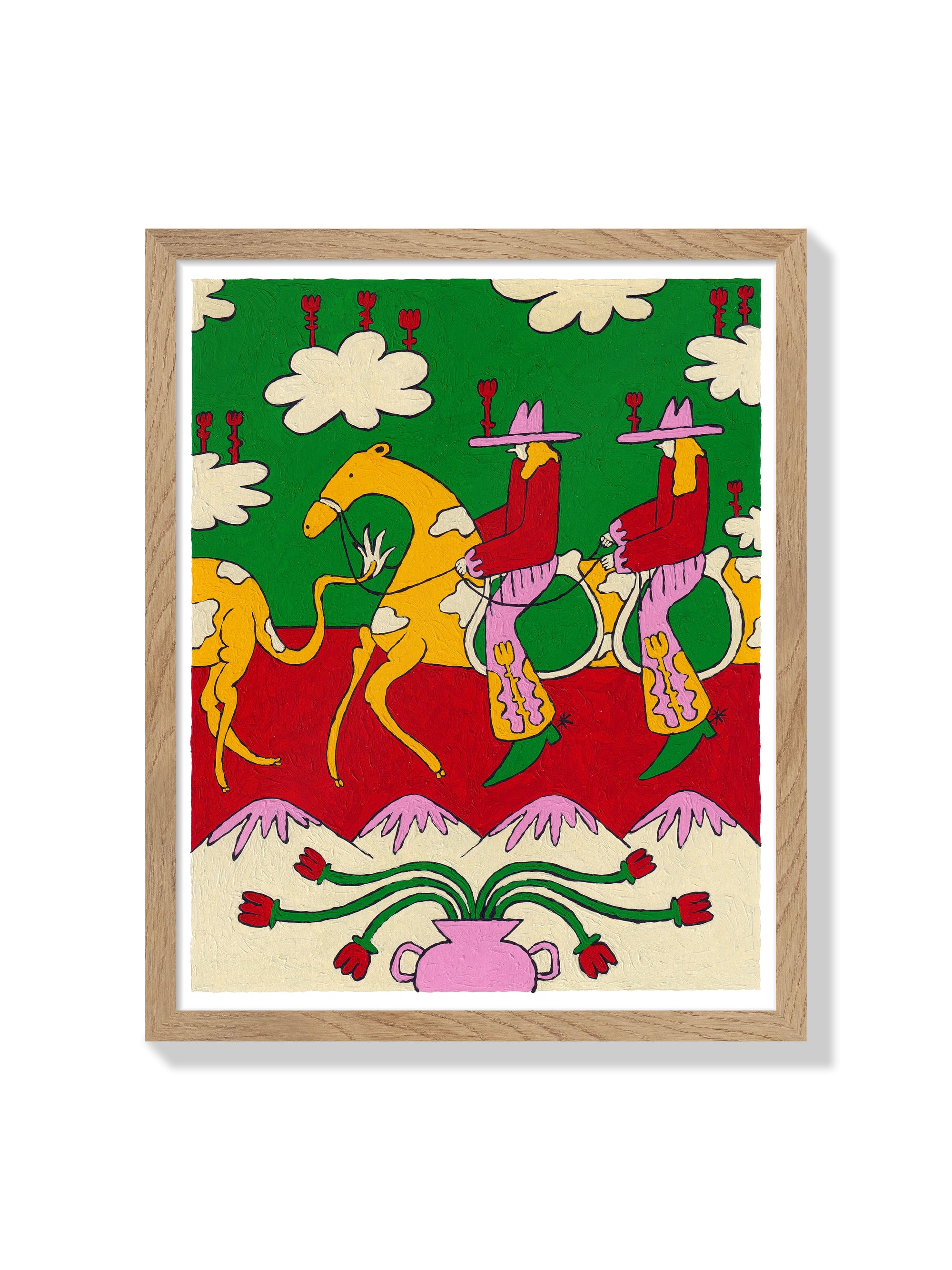 Guardians of the Tulips - Maria Barrera - Natural Frame |frame=Natural Frame|