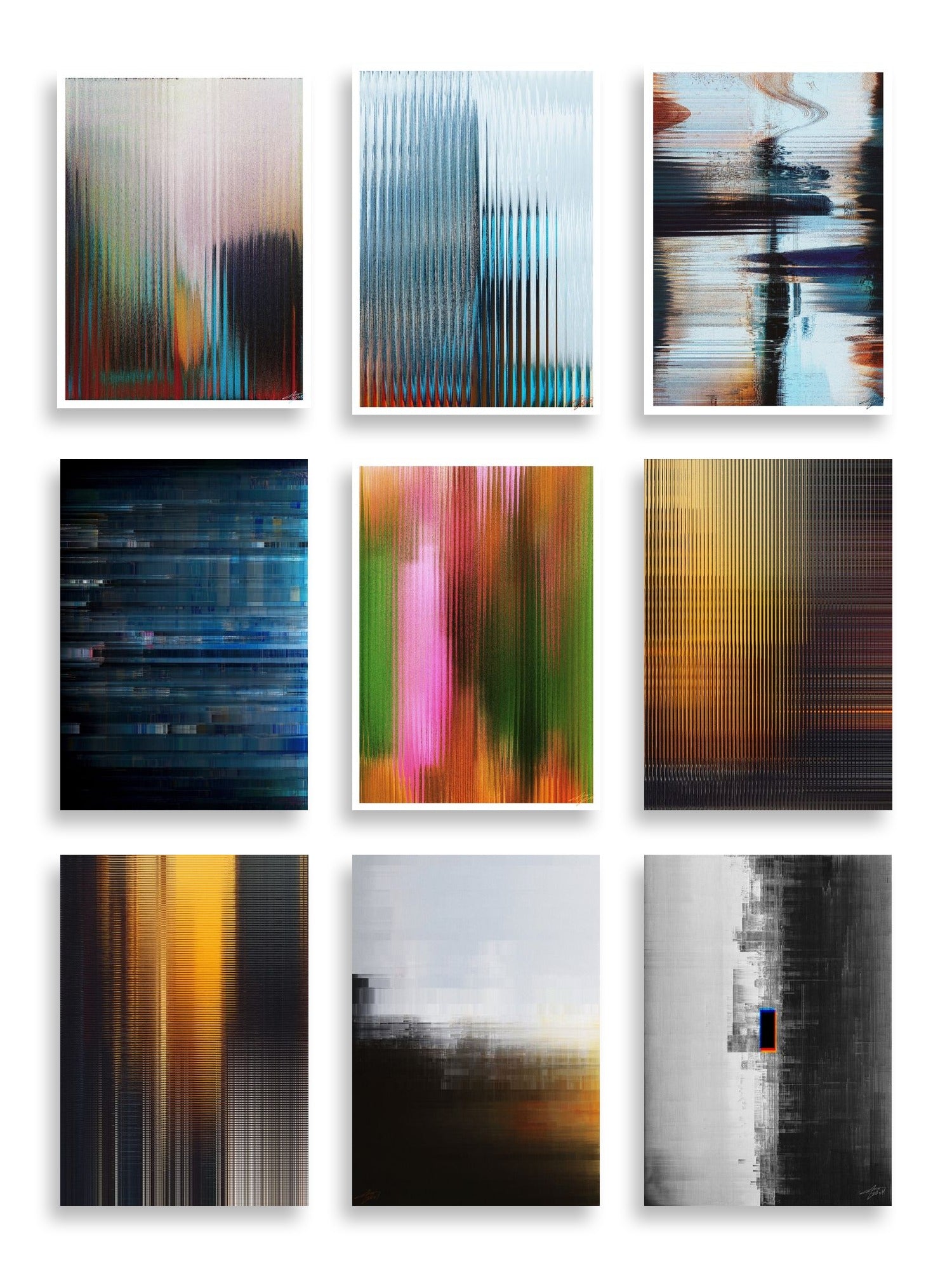 Aaron Borchardt Art Print Bundle — artwork selection grid by Aaron Borchardt