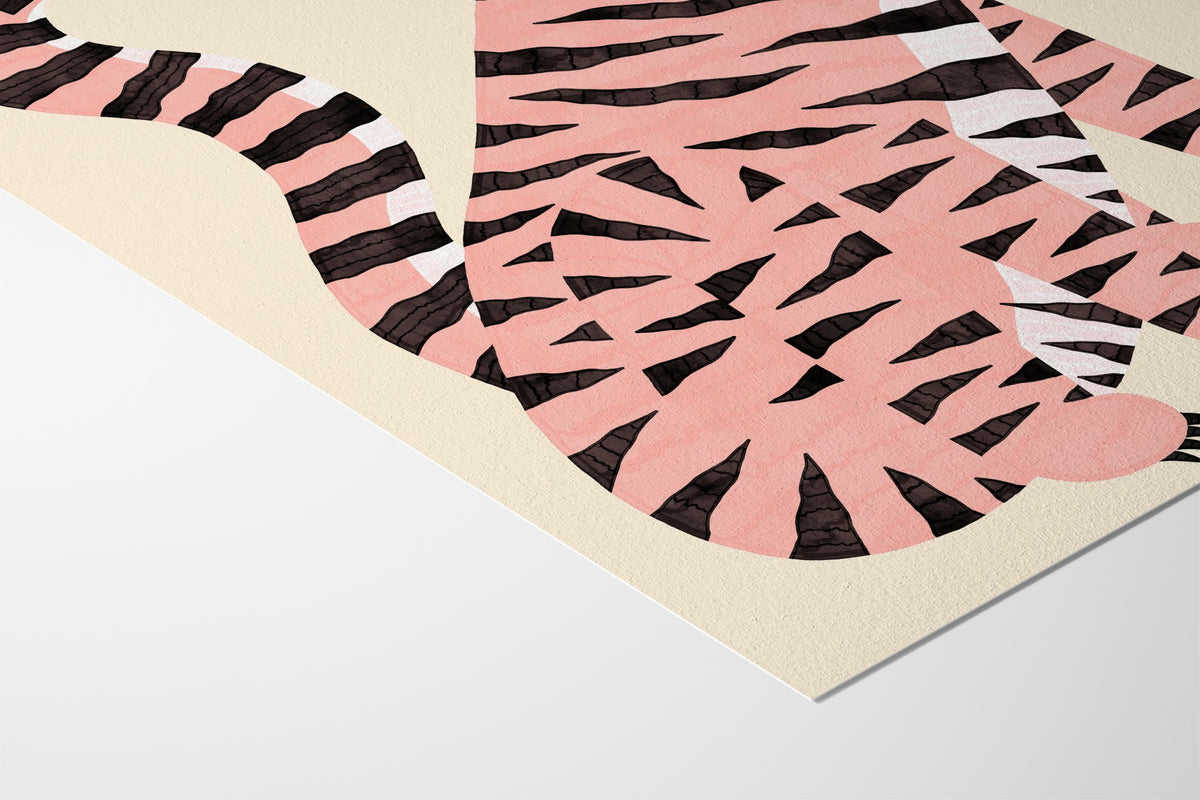 Le Tigre - White - Manne Jalilian - Hahnemuhle German Etching 310gsm |type=paper|