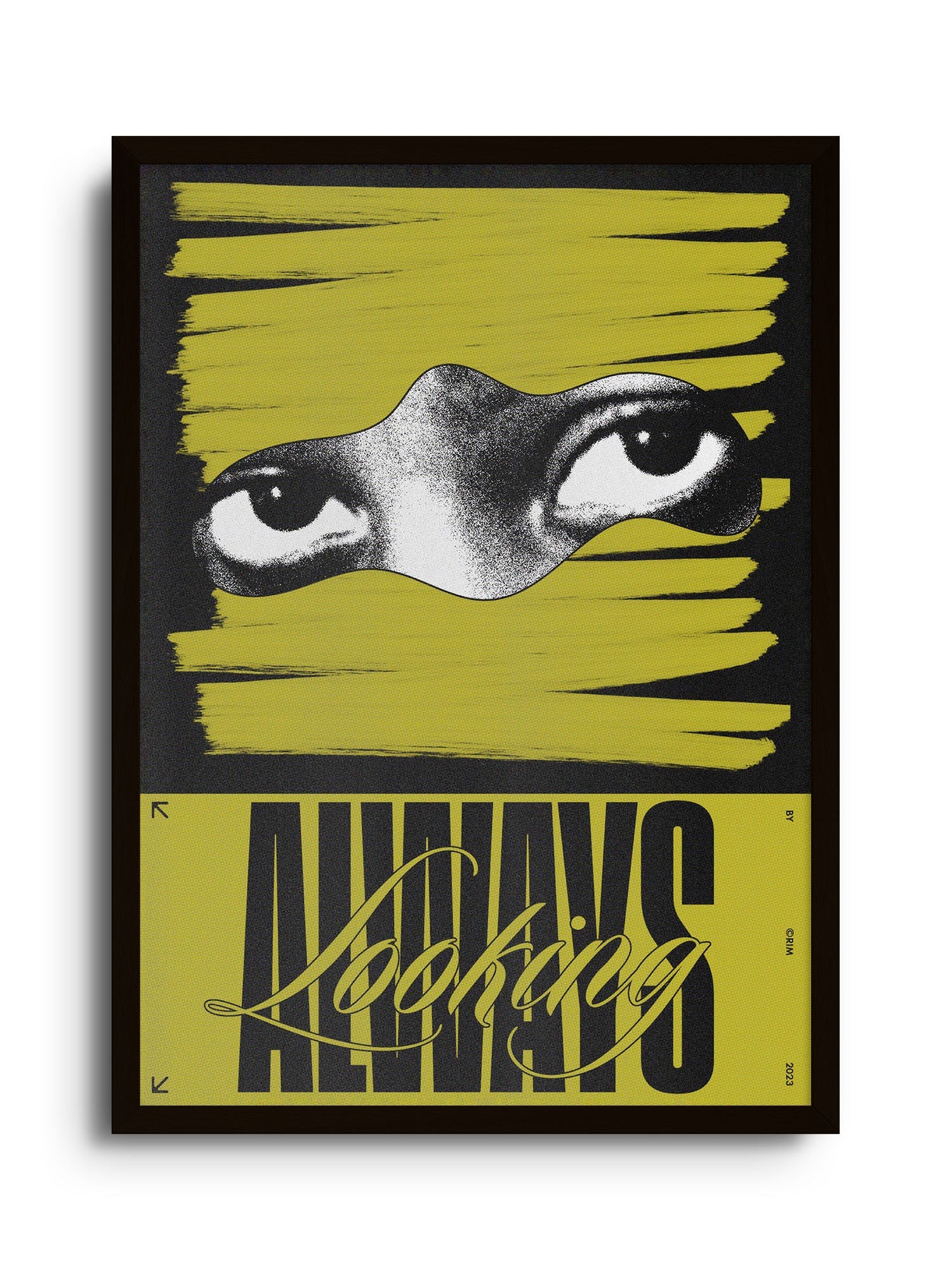 Always Looking - Yellow - Rīm Atelier - East Side Studio - Art Prints