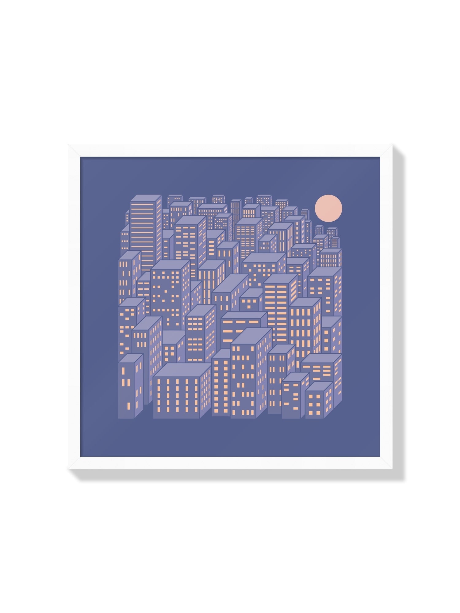 Fine art print "Mental Block 09" by Rick Crane in a white frame. |frame=White Frame|