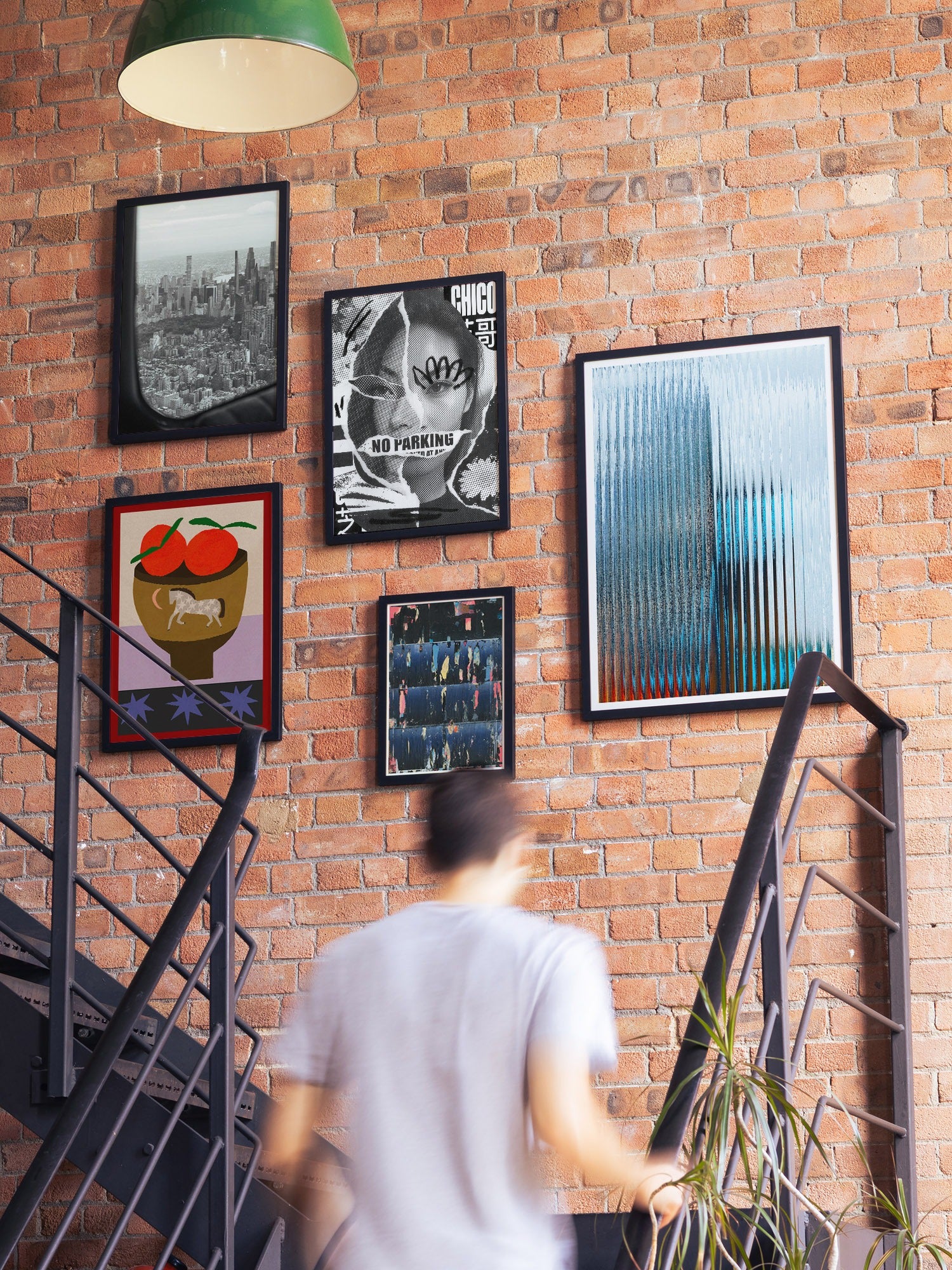NO PARKING - Chico Leong - Gallery Wall Staircase |type=lifestyle|