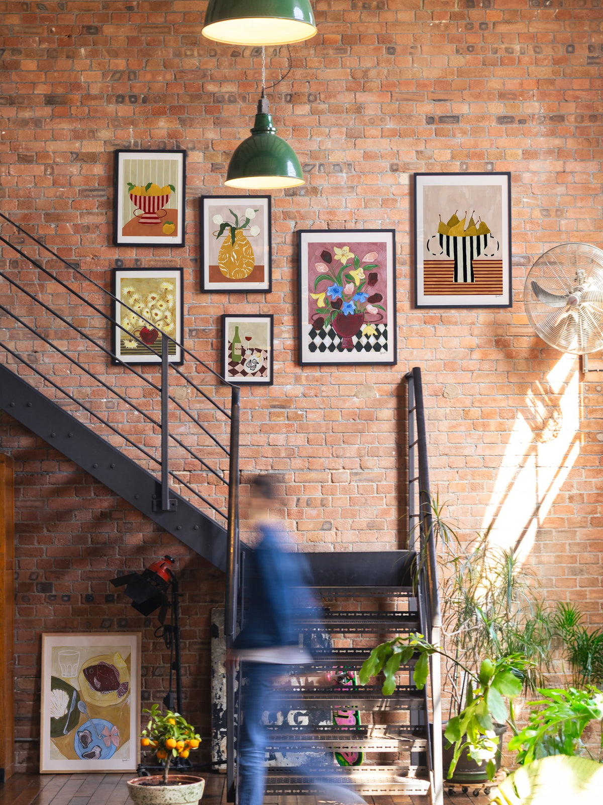 Colourful Bunch In Burgundy Vase - Frankie Penwill - A_GWBlack_080726 |type=gallerywall|