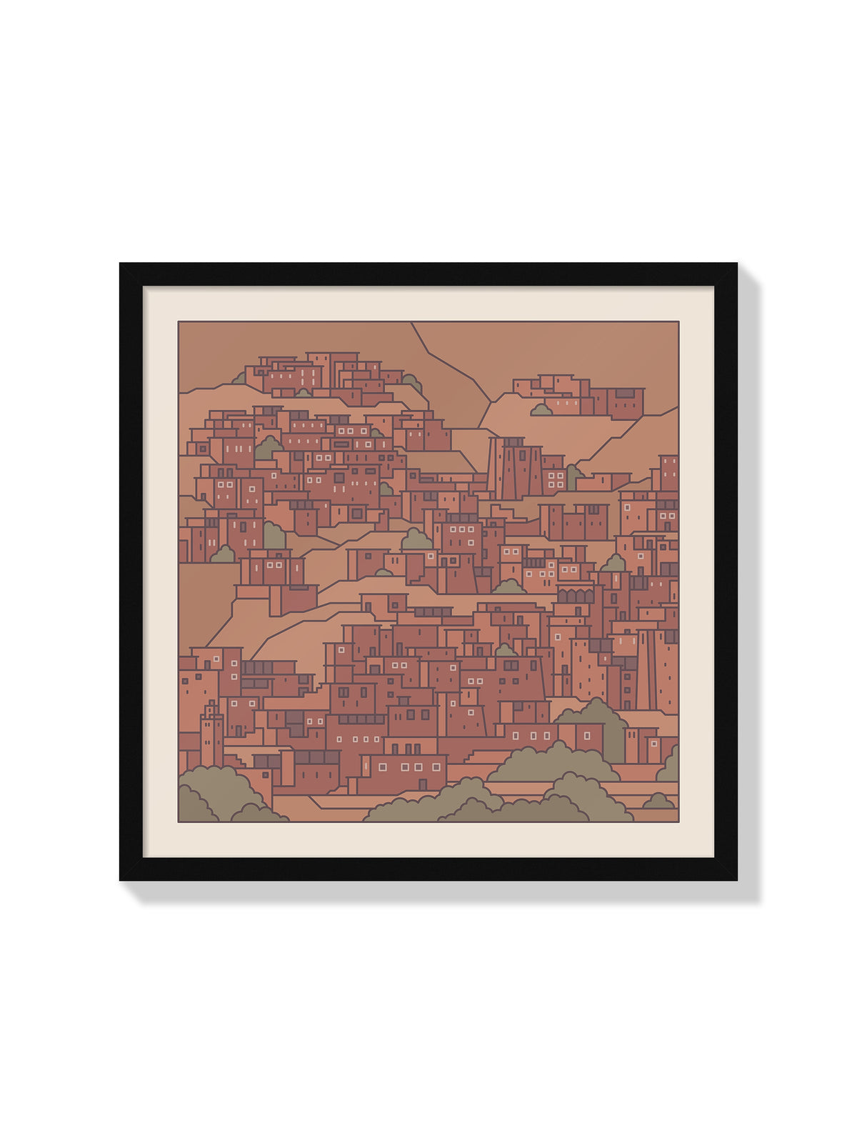 Settlements 14 – Berber Village, Morocco - Rick Crane - Black Frame |frame=Black Frame|