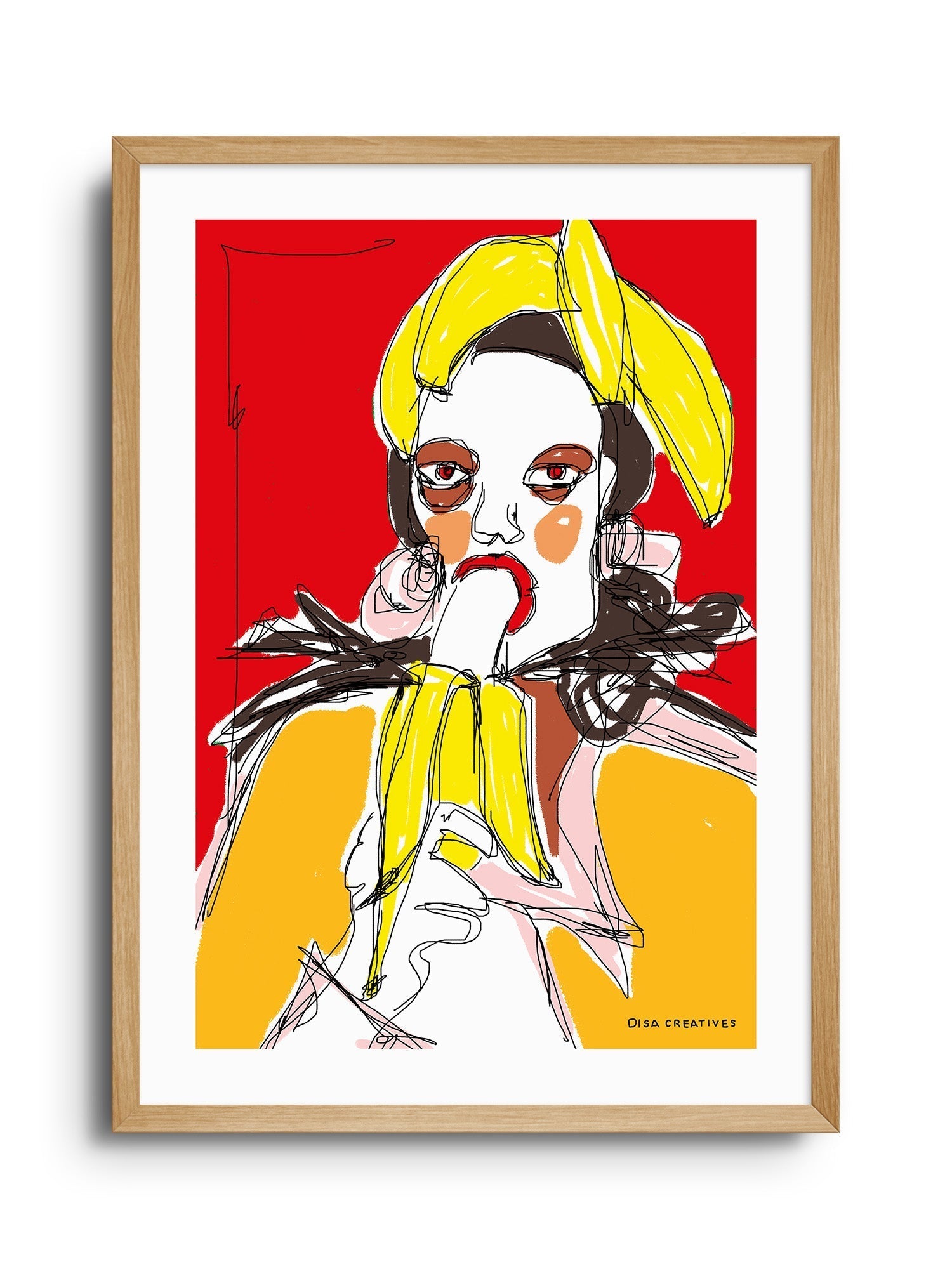 Banana Buffet - Disa Creatives - East Side Studio - Art Prints