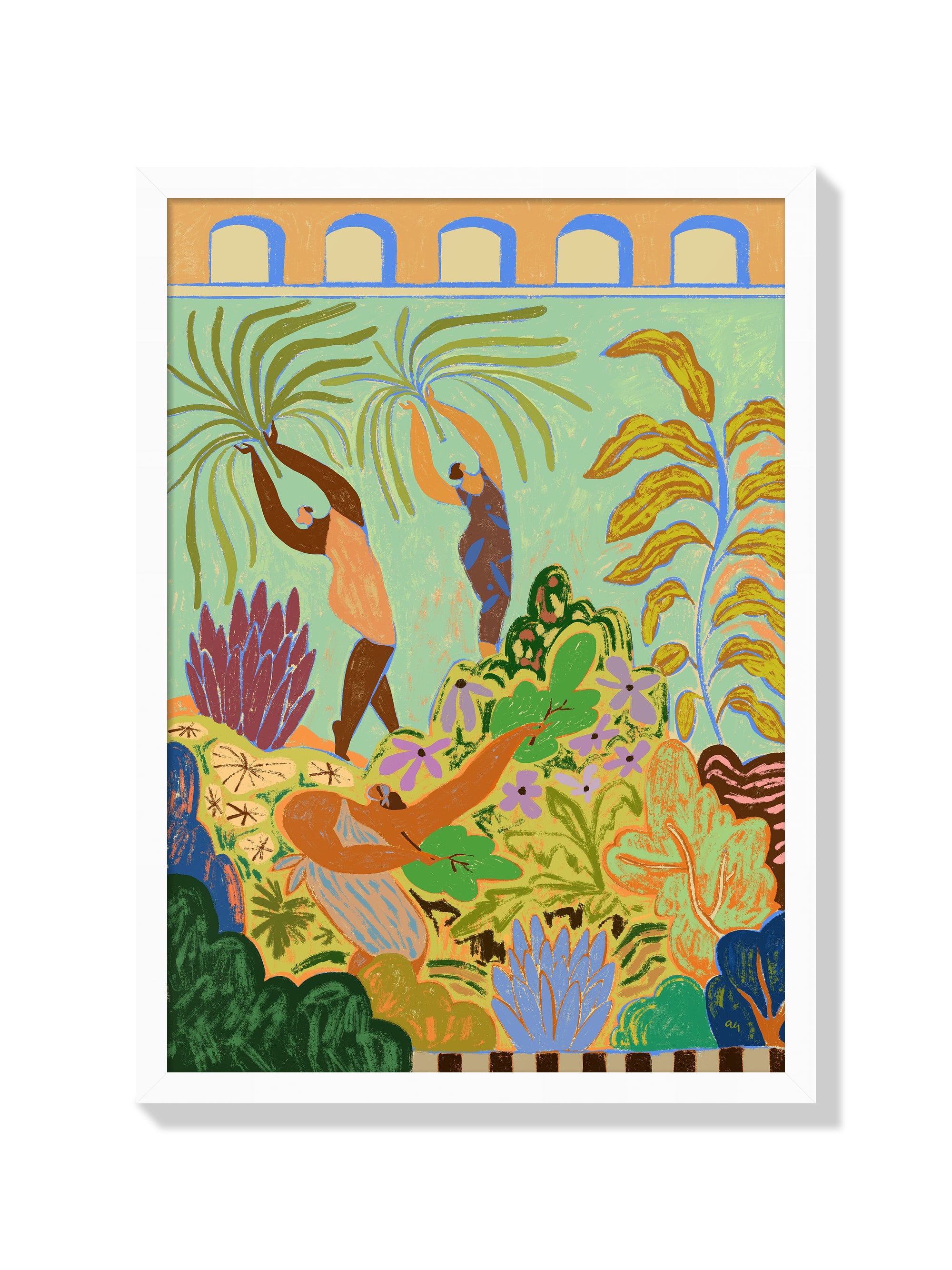 Her Garden - Arty Guava - White Frame |frame=White Frame|
