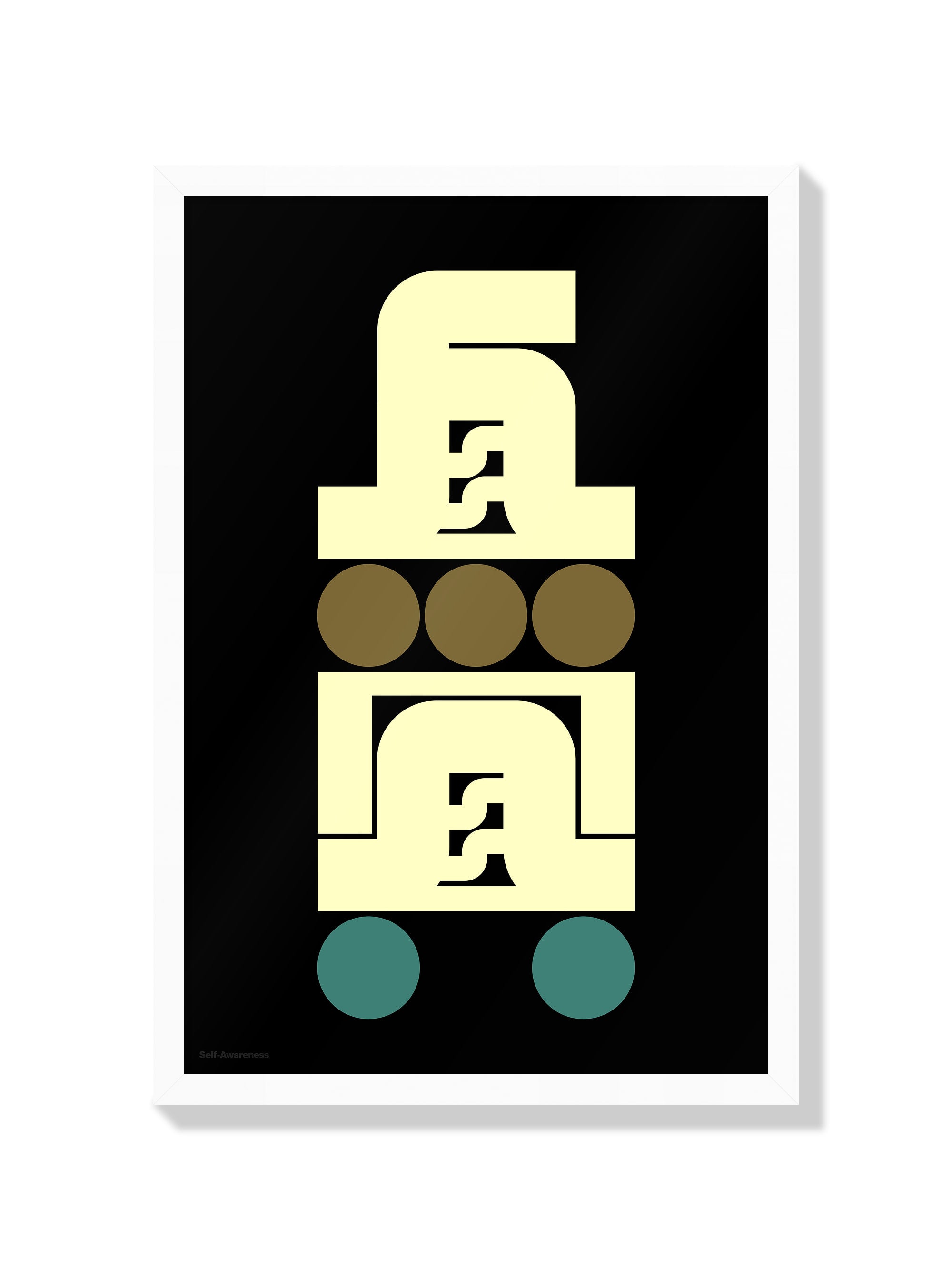 "自覚#2 (Self-Awareness)" by Kenichi Minami, fine art print in white frame |frame=White Frame|