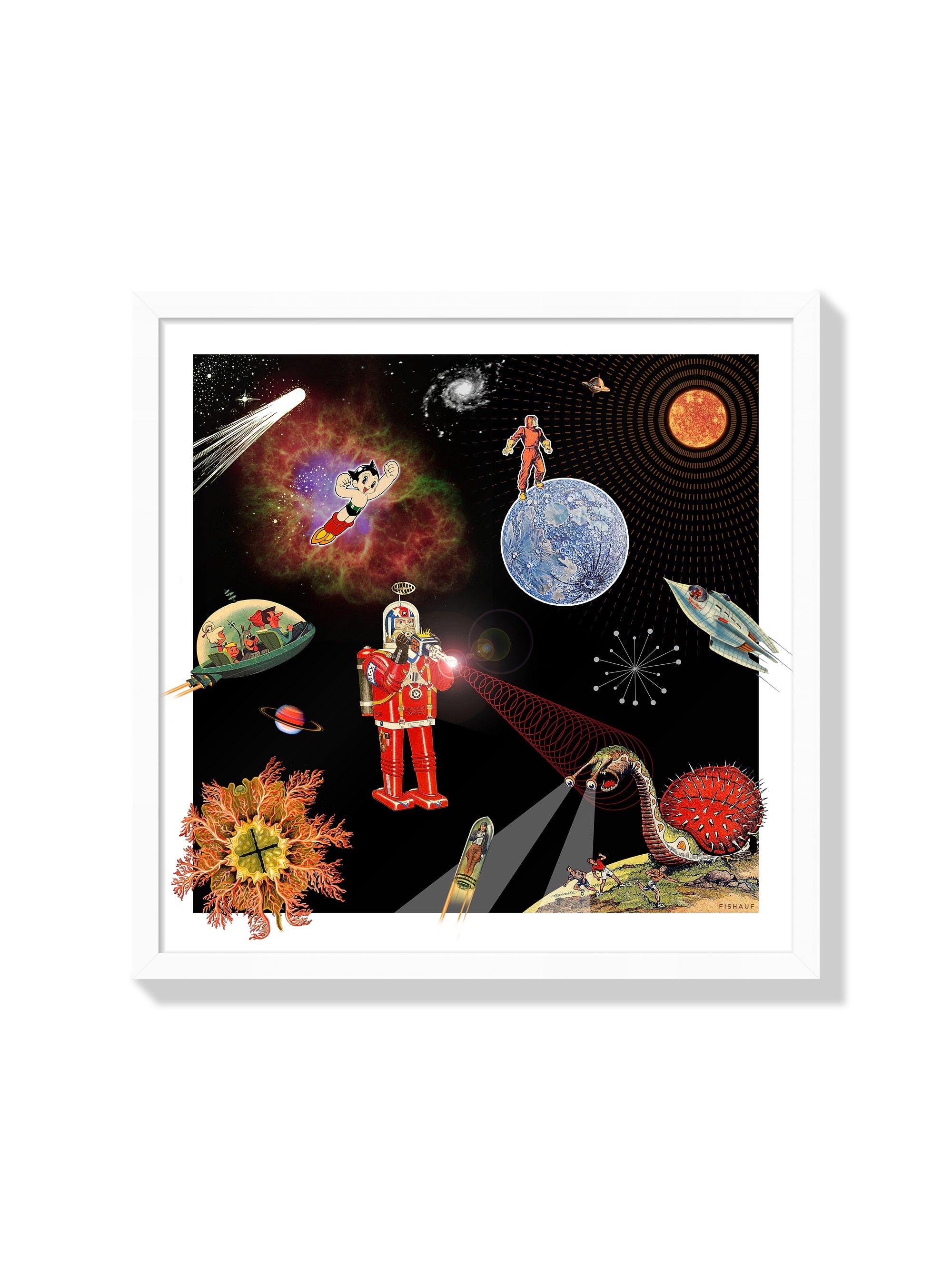 ADVENTURES IN SPACE - Louis Fishauf - White Frame |frame=White Frame|