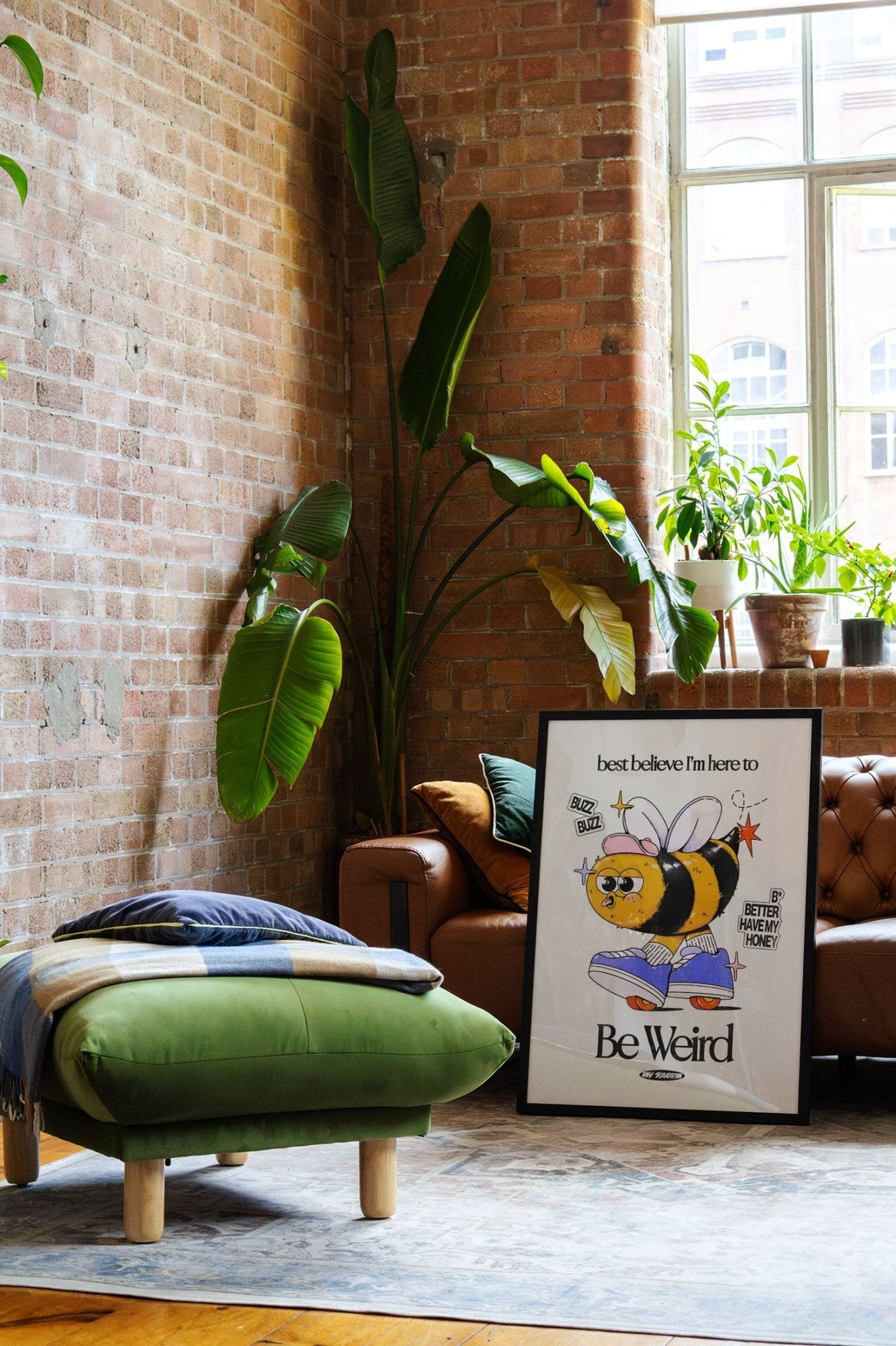 Be Weird - Off White - My Sunbeam - East Side Studio - Art Prints