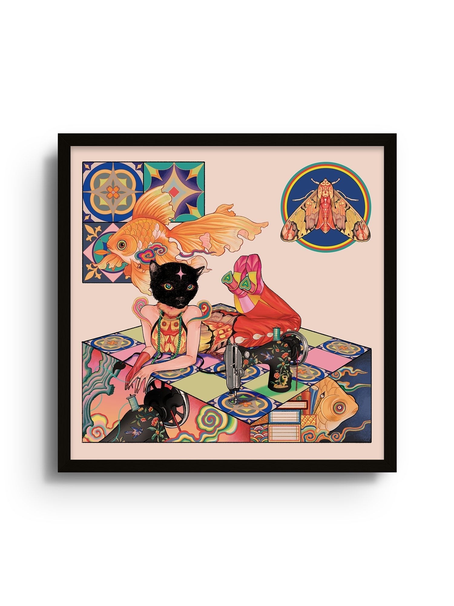 Black Cat - Toma Nguyễn - East Side Studio - Art Prints