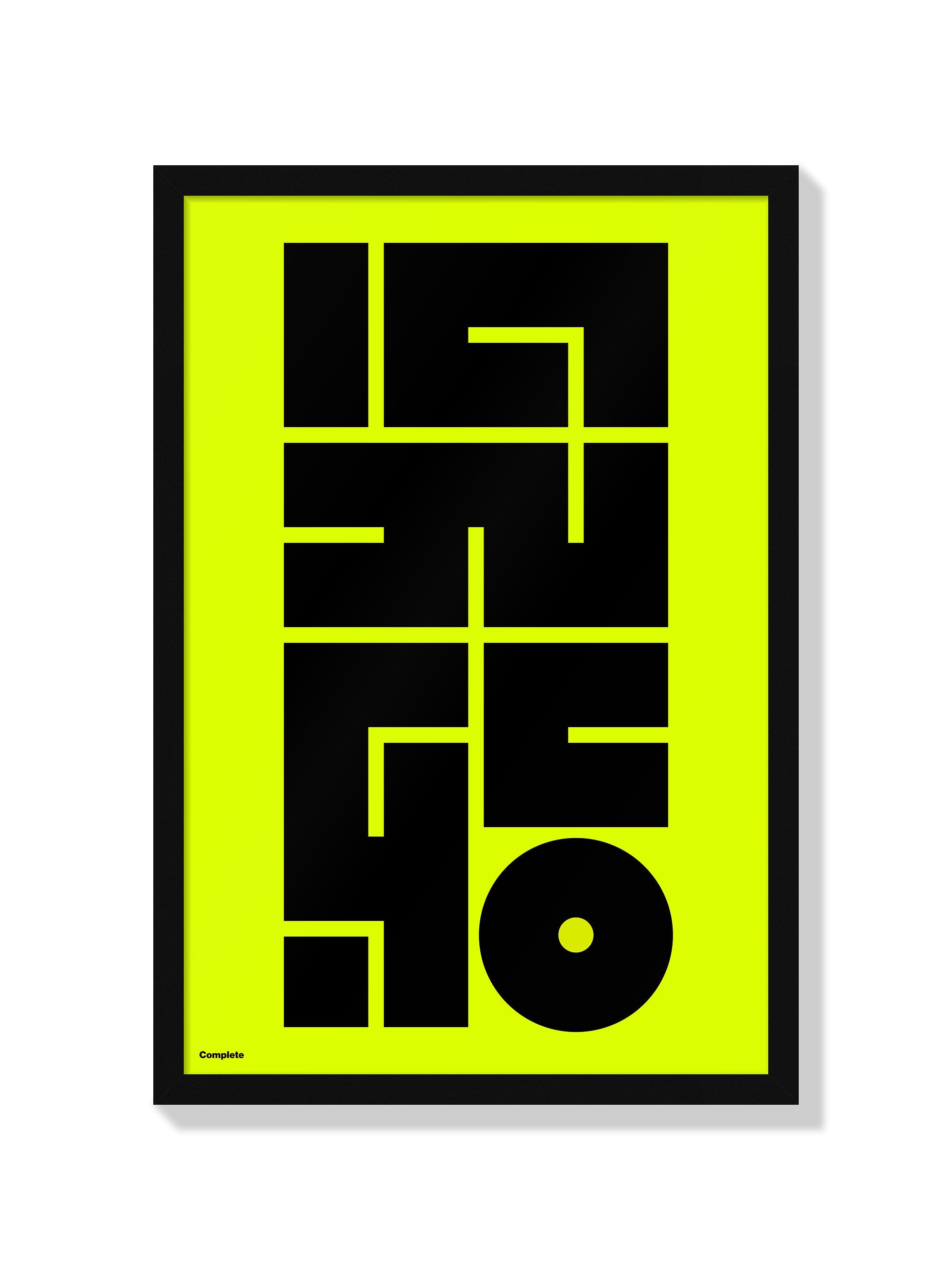 "完結#1 (Complete)" by Kenichi Minami, fine art print in black frame |frame=Black Frame|