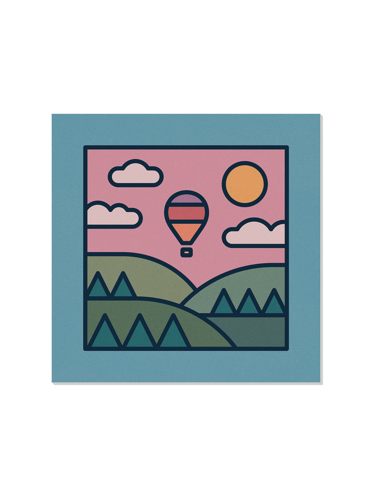 The Balloon Ride (Miniscape 03) - Rick Crane - Unframed |frame=Unframed|