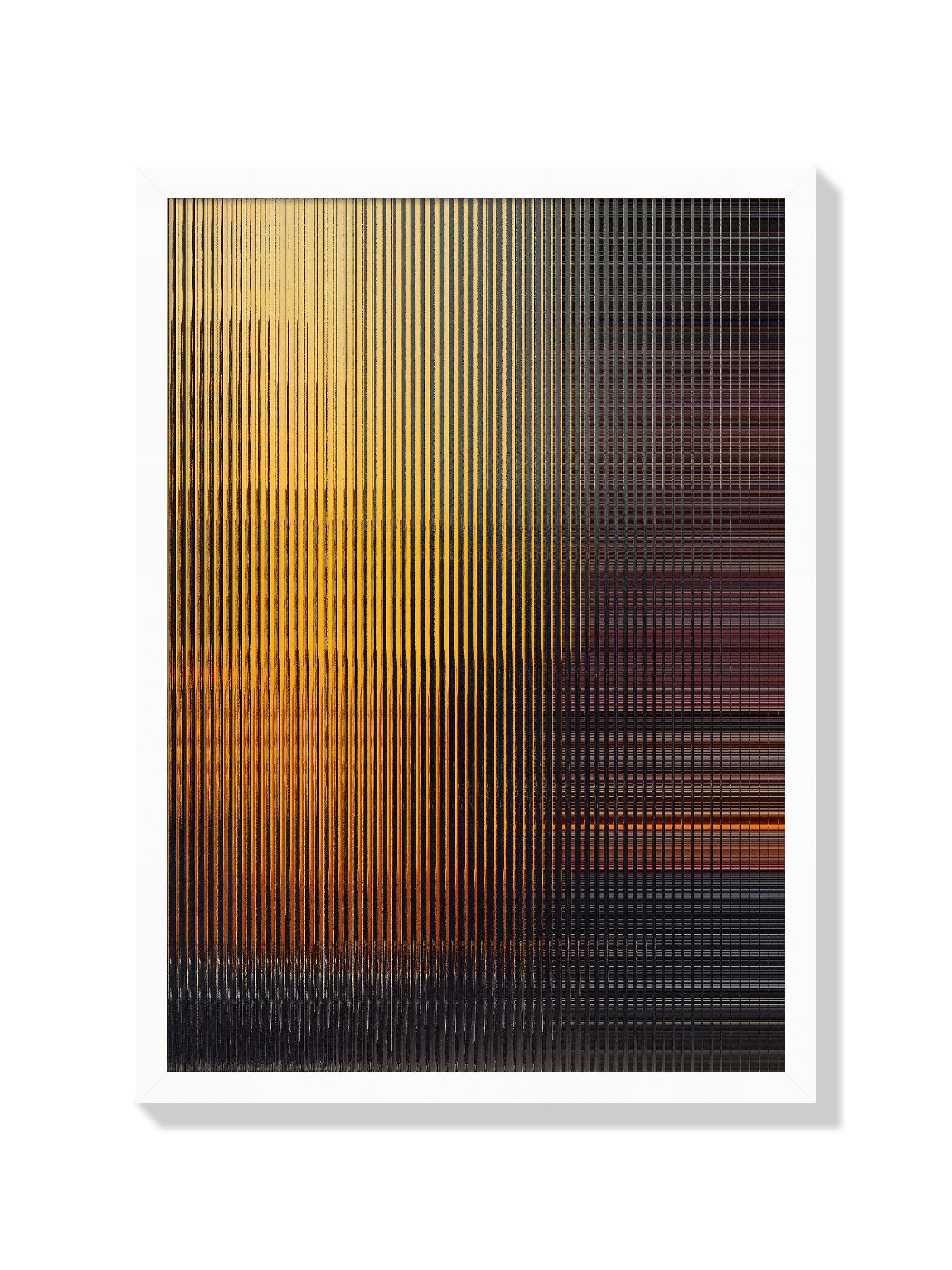 City Through A Window 01 | Glitch 26.425.1 - Aaron Borchardt - White Frame |frame=White Frame|