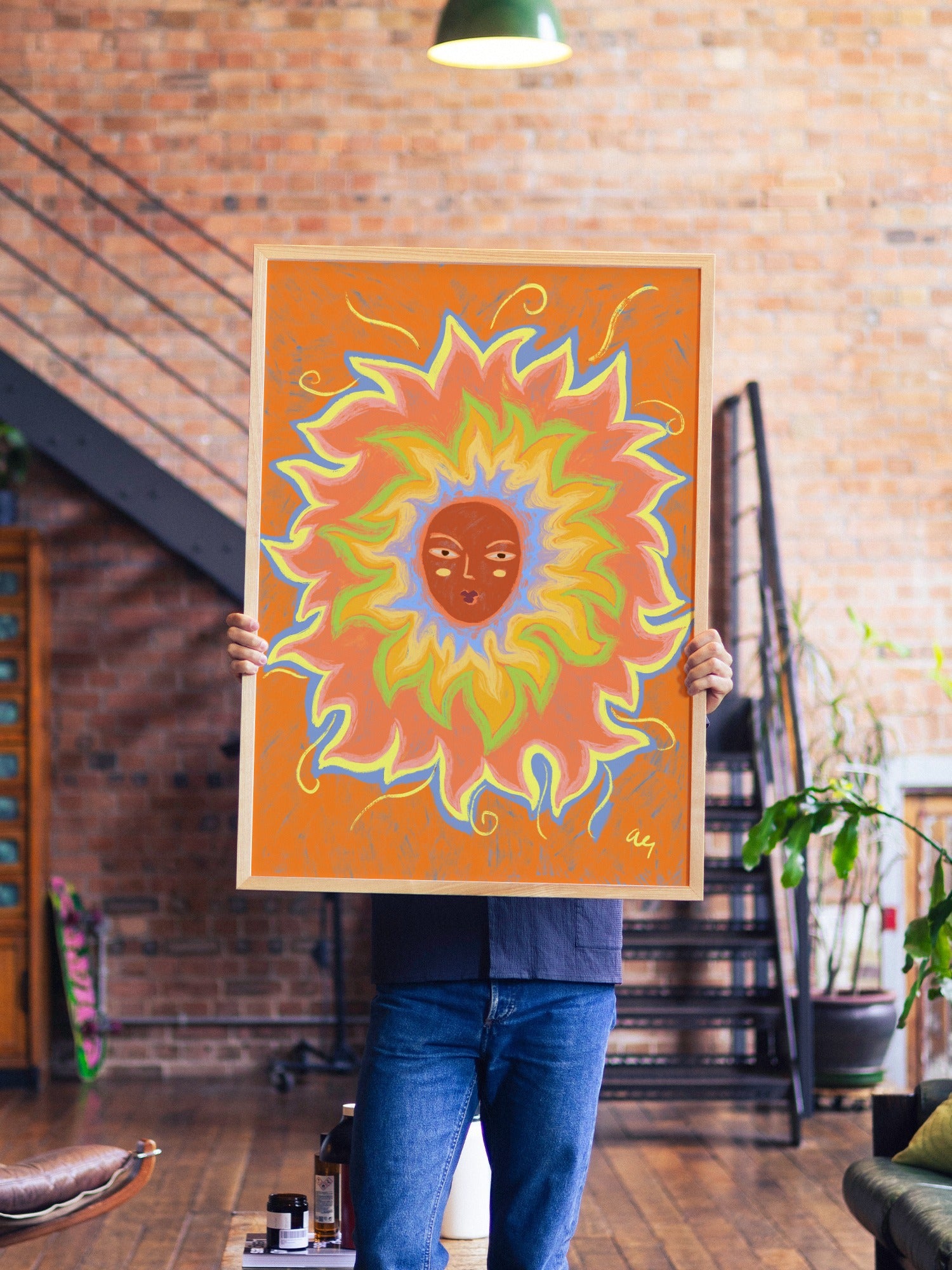 Sunshine - Arty Guava - A1 - Natural Wood Frame |type=lifestyle|