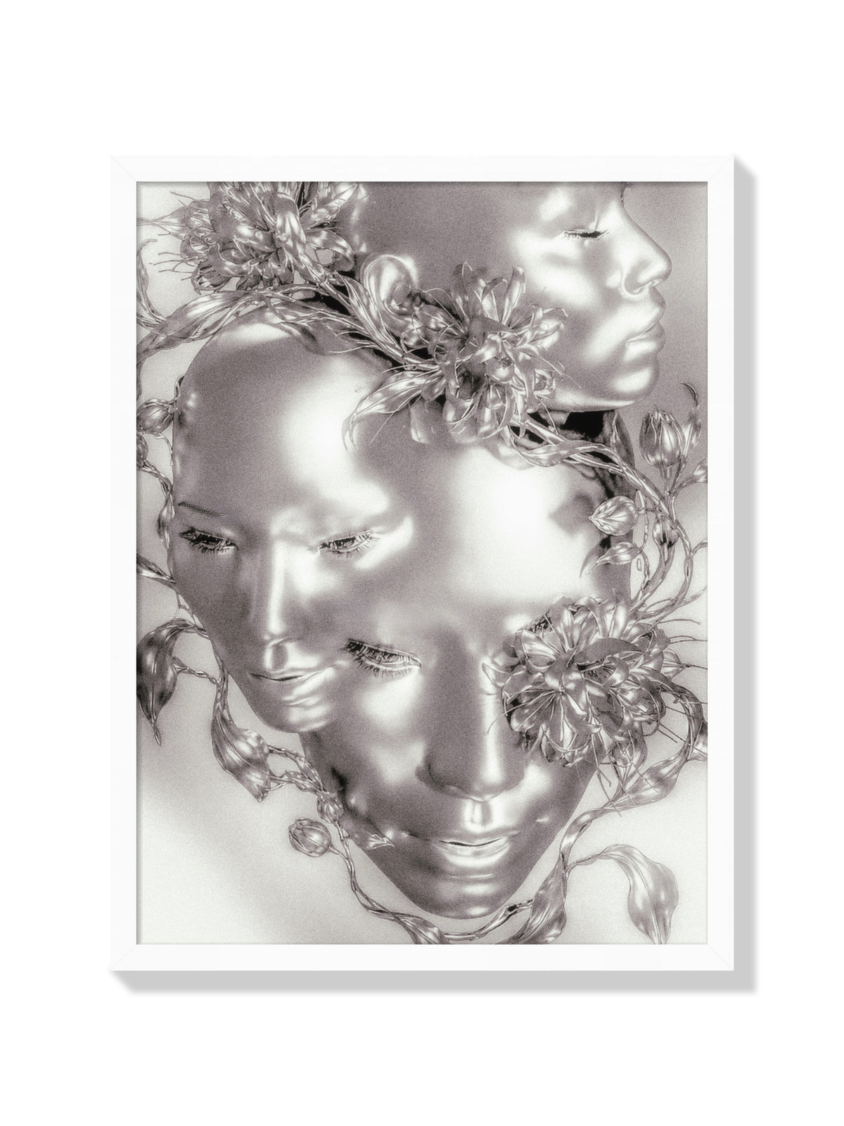 All Flowers In Time Bend Towards The Sun - Denisa Rahma - White Frame |frame=White Frame|